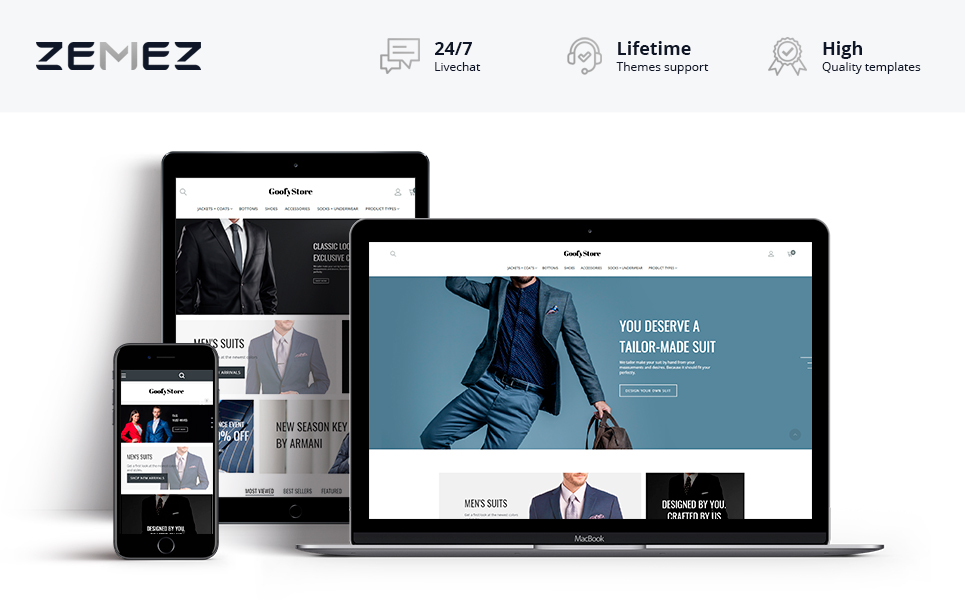 GloStore - AMP Men's Fashion Magento Theme