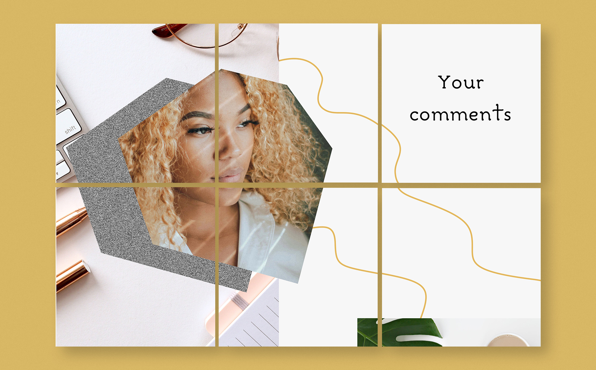 Download Шаблон для соцсетей "Geometry - Instagram Template for Social Media" / Geometry - Instagram Template for Social Media - Шаблон для соцсетей на тему графика geometry template instagram puzzle creative graphic design post silver polygonsundefined