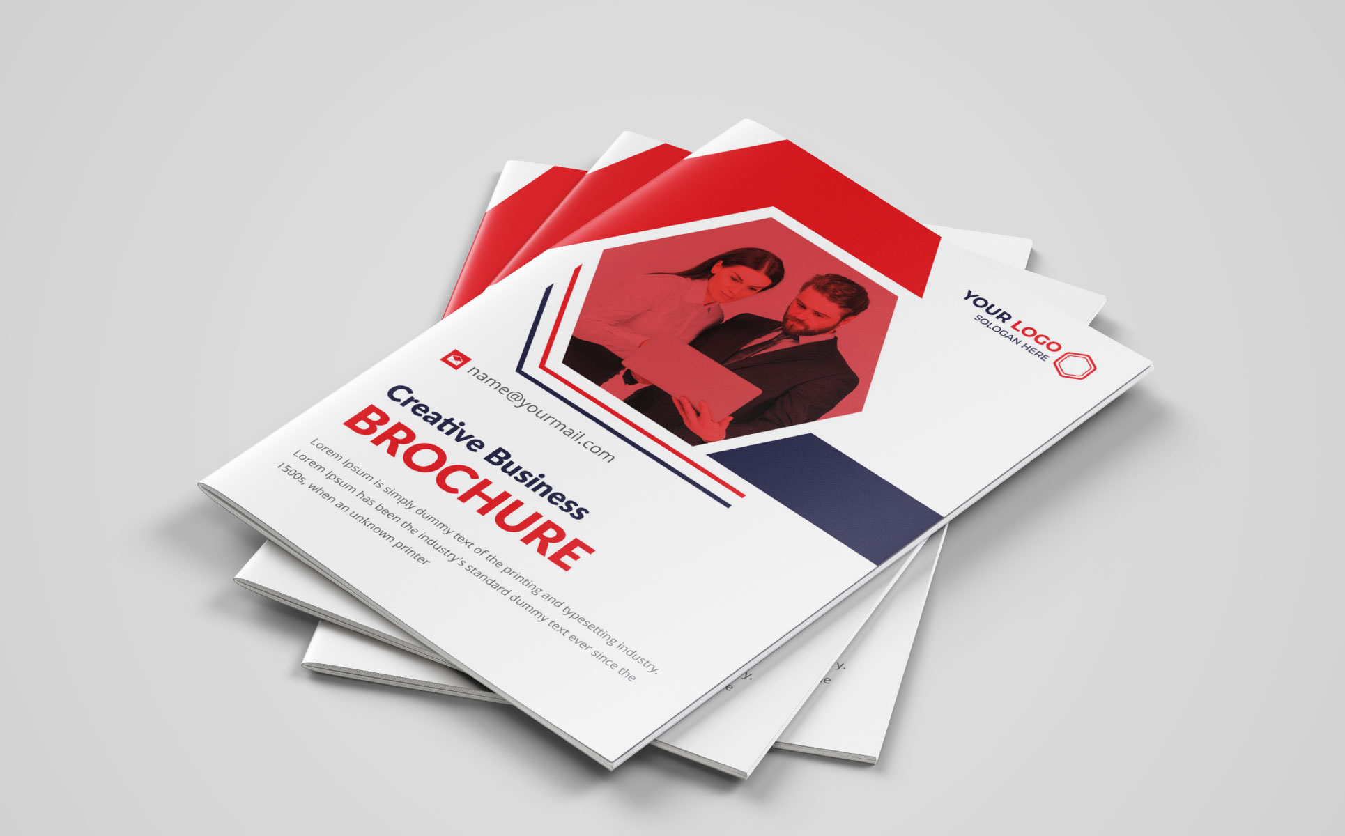 Download Фирменный стиль "Business brochure - Corporate Identity Template" / Business brochure - Corporate Identity Template - Фирменный стиль на тему графика brochure flyer company profile identity corporate business template clean design eps unique creative red print card leaflet booklet catalog brand