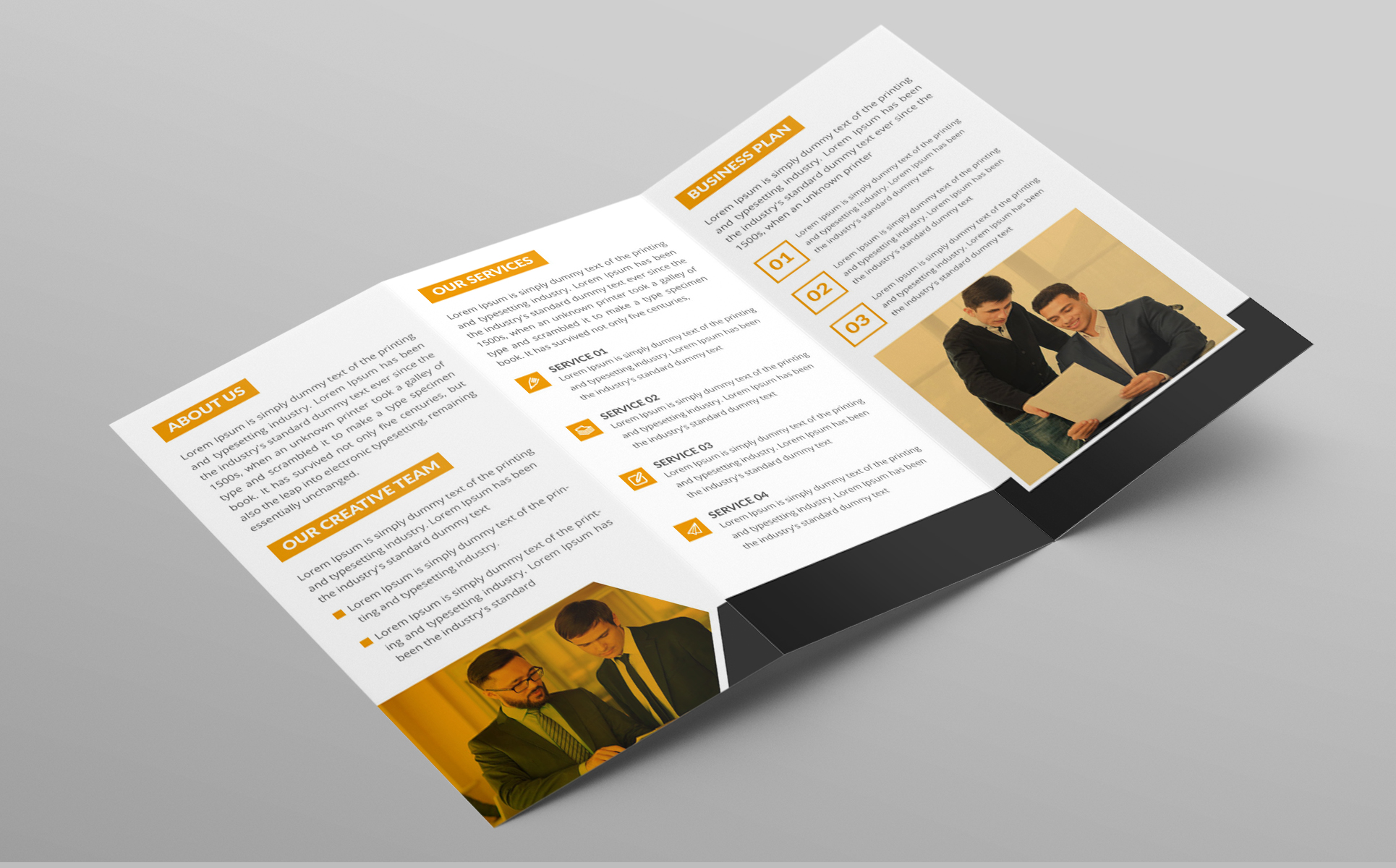 Download Фирменный стиль "Creative Tri-fold Brochure - Corporate Identity Template" / Creative Tri-fold Brochure - Corporate Identity Template - Фирменный стиль на тему графика brochure cover trifold professional book bifold multipurpose leaflet booklet catalog document modern promotion company profileundefined corporate print template business tri-fold