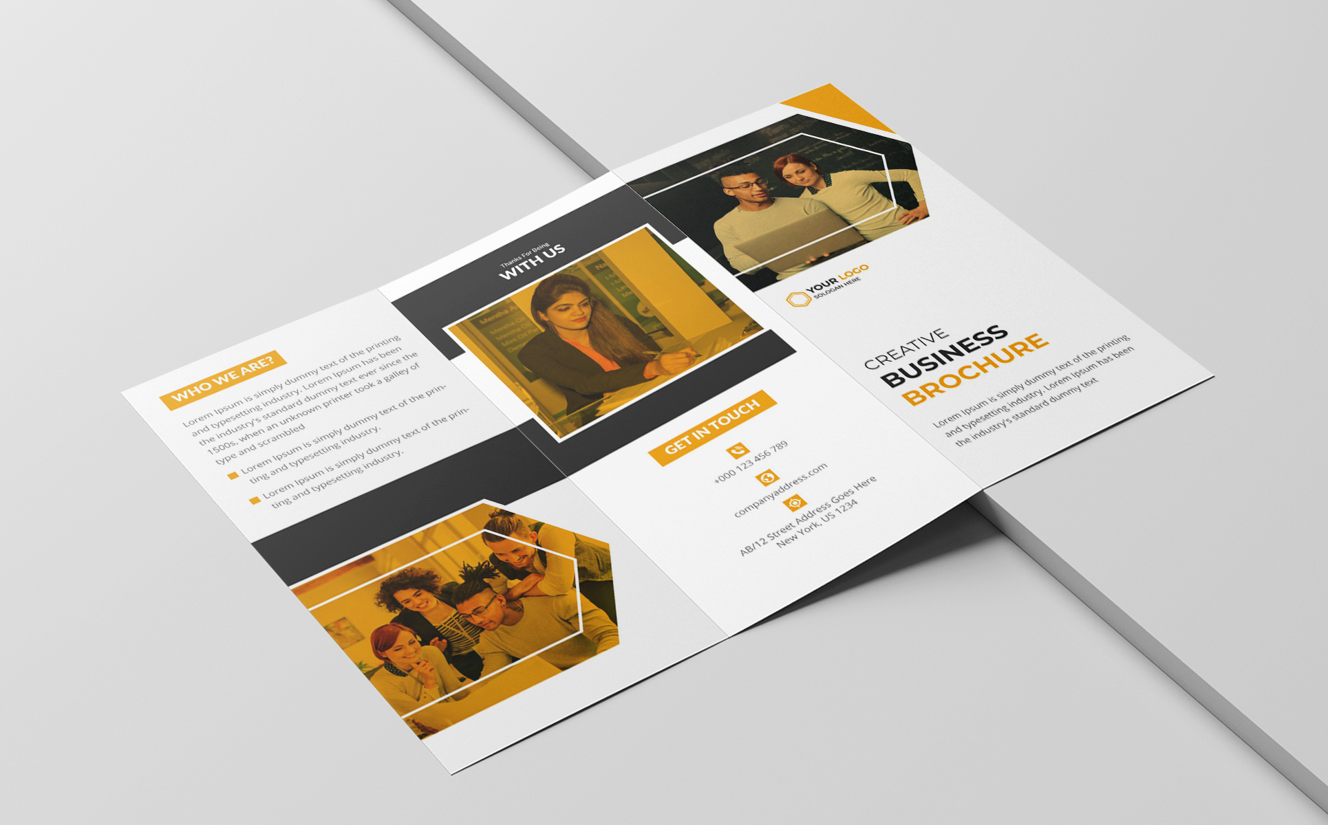 Download Фирменный стиль "Creative Tri-fold Brochure - Corporate Identity Template" / Creative Tri-fold Brochure - Corporate Identity Template - Фирменный стиль на тему графика brochure cover trifold professional book bifold multipurpose leaflet booklet catalog document modern promotion company profileundefined corporate print template business tri-fold