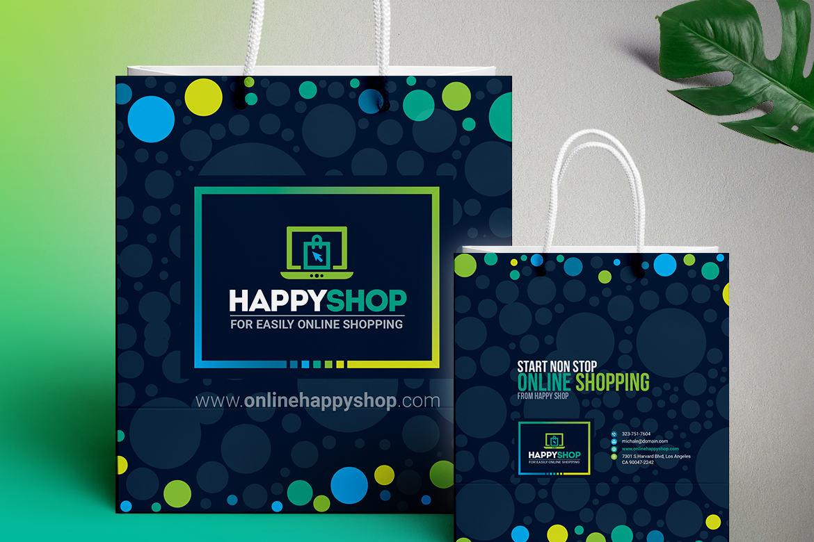 Download Фирменный стиль "Shopping Bag Design Template - Corporate Identity Template" / Shopping Bag Design Template - Corporate Identity Template - Фирменный стиль на тему графика shopping bag shop mall tote paper coffee gift plastic design template illustration online concept templateundefined