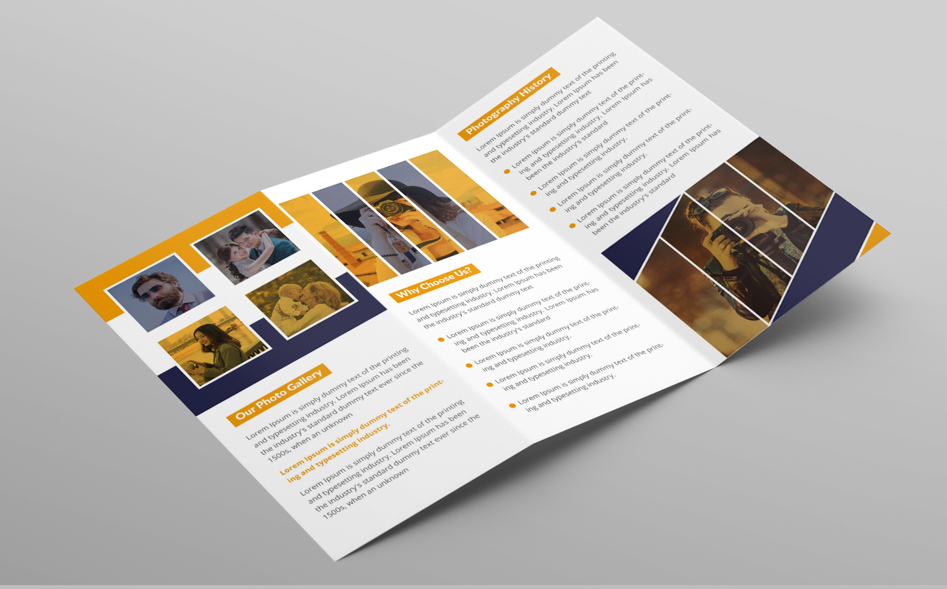 Download Фирменный стиль "Photography Tri-fold Brochure - Corporate Identity Template" / Photography Tri-fold Brochure - Corporate Identity Template - Фирменный стиль на тему графика brochure business book design template typography layout catalog photography letter corporate professional creative modern portfolio booklet catalogue clean album moment