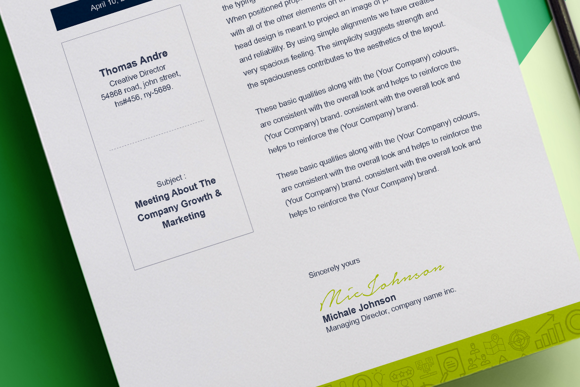 Download Фирменный стиль "Clean Letterhead Design - Corporate Identity Template" / Clean Letterhead Design - Corporate Identity Template - Фирменный стиль на тему графика seo search engine optimization digital marketing agency letterhead template design ms word pad corporate font bundle business a4 docx office
