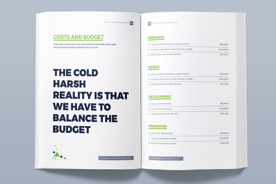 Download Фирменный стиль "Corporate Project Proposal - - Corporate Identity Template" / Corporate Project Proposal - - Corporate Identity Template - Фирменный стиль на тему графика project quotation indesign proposal business design clean word corporate stationery company simple brief agreement profile acceptance contract creative brochure a4