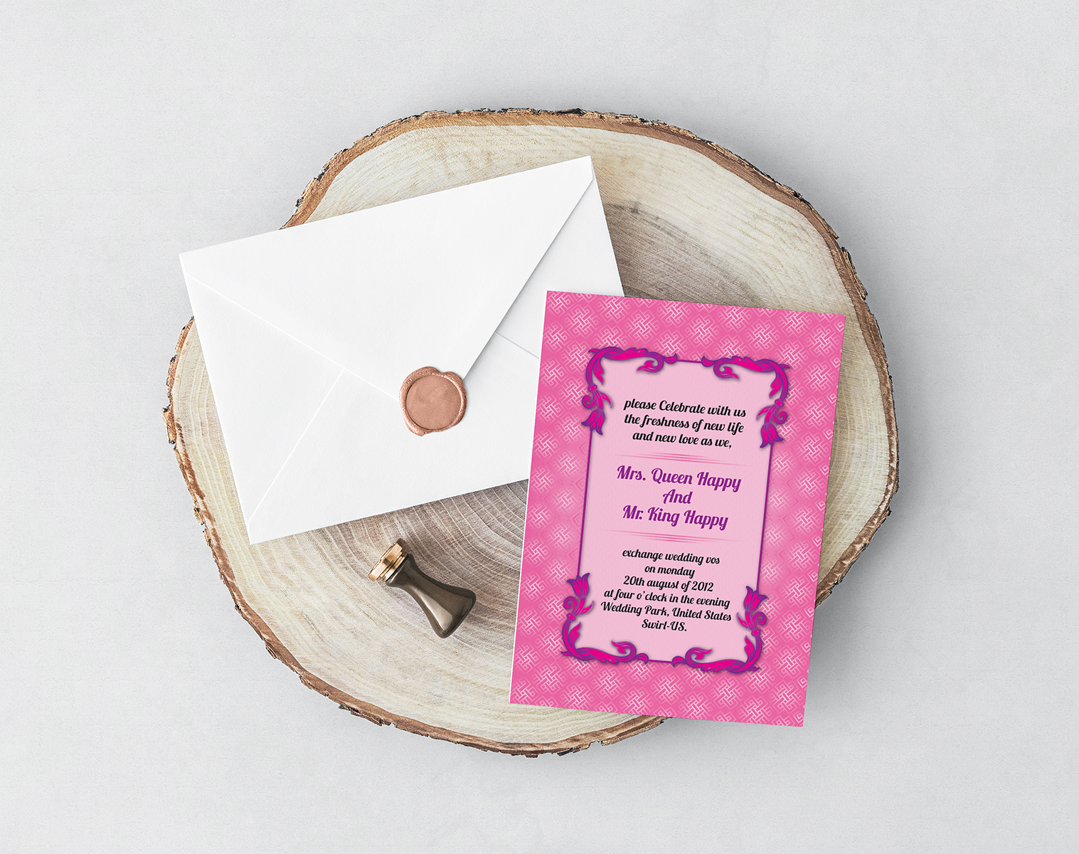 Download Фирменный стиль "Lovely Wedding Invitation Card - Corporate Identity Template" / Lovely Wedding Invitation Card - Corporate Identity Template - Фирменный стиль на тему графика wedding invitation floral party watercolour suite thank you card diy invite template save the date postcard reception elegant design invites
