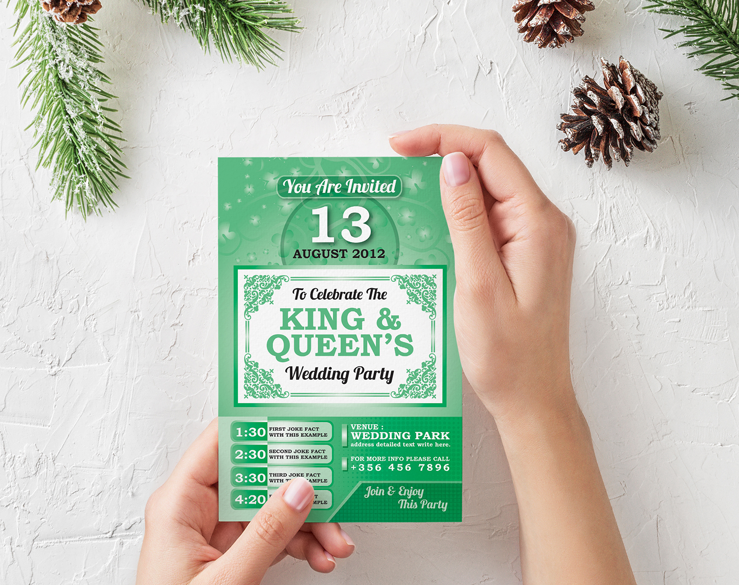 Download Фирменный стиль "Wedding Program EPS Card - Corporate Identity Template" / Wedding Program EPS Card - Corporate Identity Template - Фирменный стиль на тему графика floral invitation party watercolour suite thank you card diy wedding invite template save the date postcard reception elegant design invites