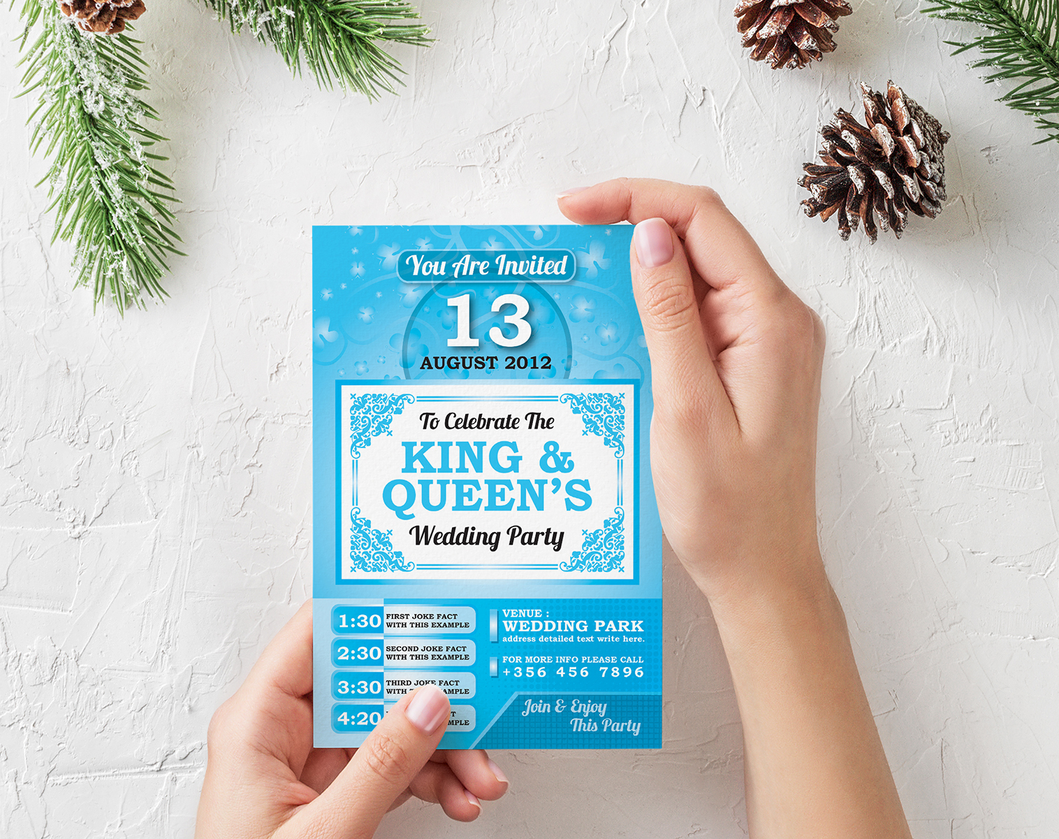 Download Фирменный стиль "Wedding Program EPS Card - Corporate Identity Template" / Wedding Program EPS Card - Corporate Identity Template - Фирменный стиль на тему графика floral invitation party watercolour suite thank you card diy wedding invite template save the date postcard reception elegant design invites