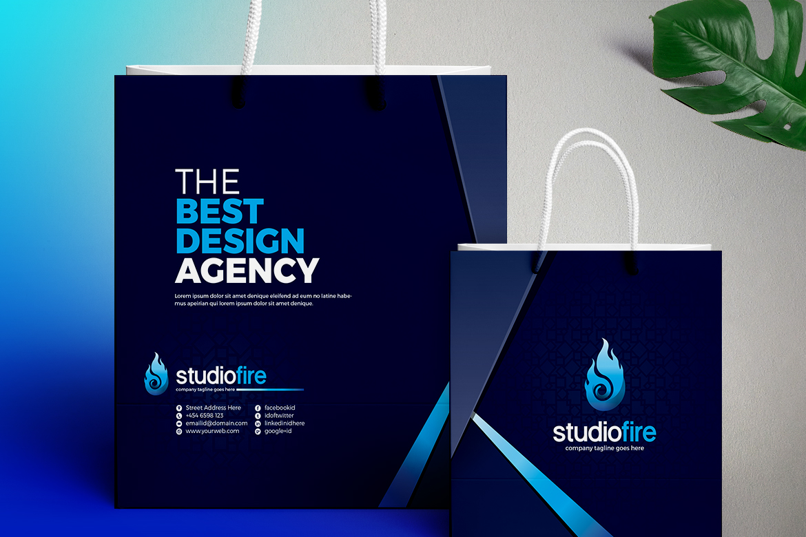 Download Фирменный стиль "Creative Shopping Bag - Corporate Identity Template" / Creative Shopping Bag - Corporate Identity Template - Фирменный стиль на тему графика shopping bag shop mall tote paper coffee gift plastic design template illustration online concept templateundefined creative paper shop mall print