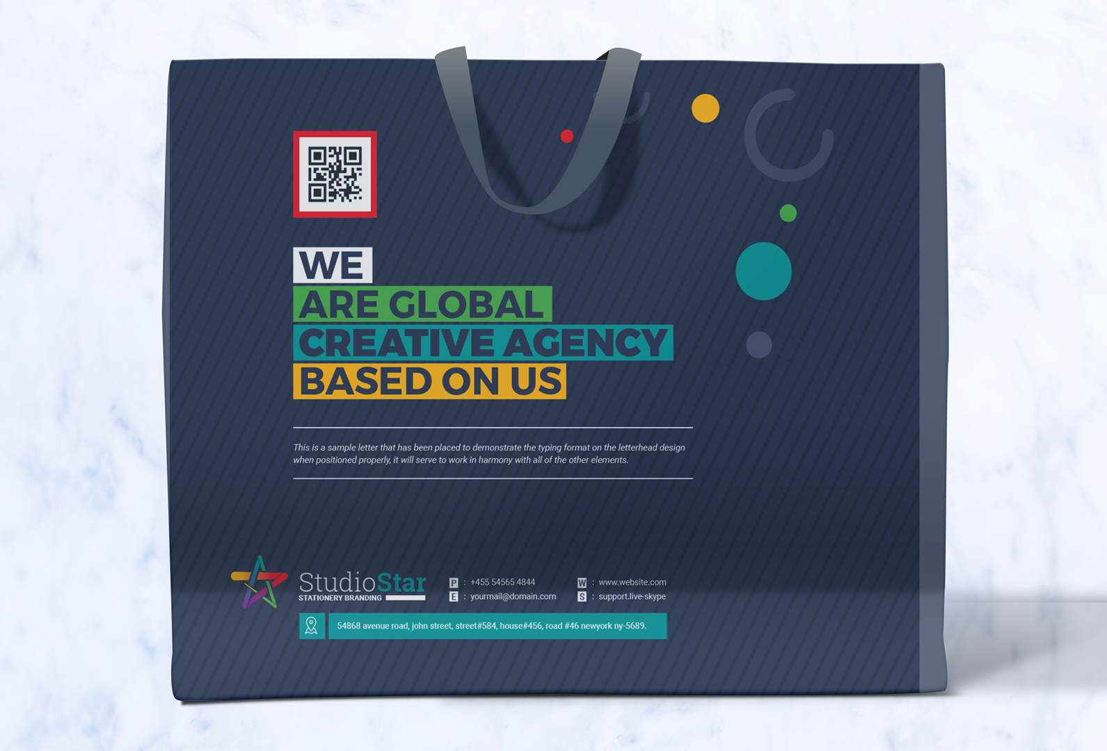 Download Фирменный стиль "Creative Business Shopping Bag Design - Corporate Identity Template" / Creative Business Shopping Bag Design - Corporate Identity Template - Фирменный стиль на тему графика shopping bag shop mall tote paper coffee gift plastic design template illustration online concept