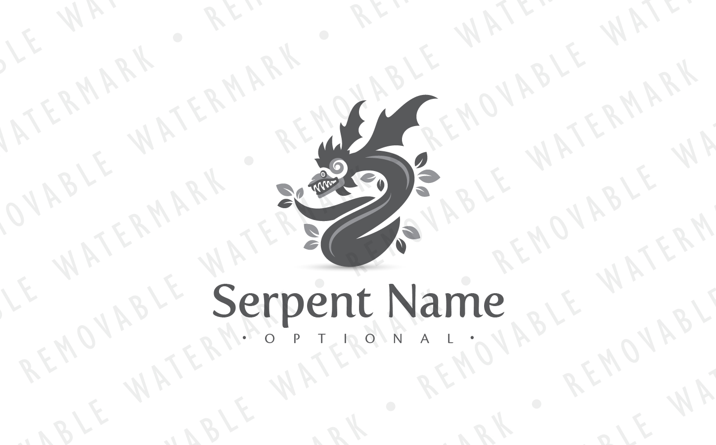 Download Шаблон логотипа "Quetzalcoatl Serpent God Logo Template" / Quetzalcoatl Serpent God Logo Template - Шаблон логотипа на тему графика nature energy earth sky god dragon spirit snake winged fertility serpent aztec mayan quetzalcoatl garden logo design template mythical creature