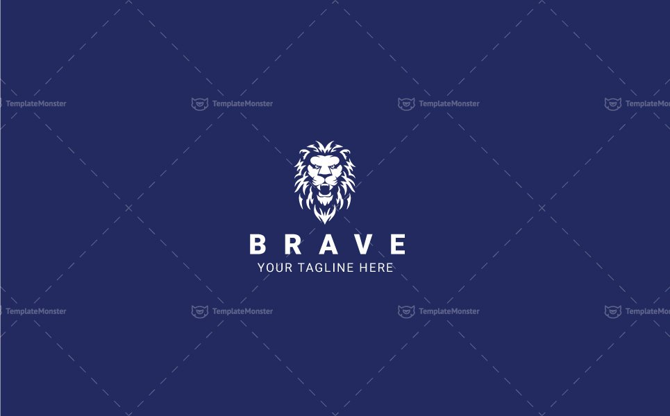 Download Шаблон логотипа "Brave Logo Template" / Brave Logo Template - Шаблон логотипа на тему графика animal business colorful consultant corporate digital finances financial firm funds investing investment king kingdom lion head logo majestic marketing media
