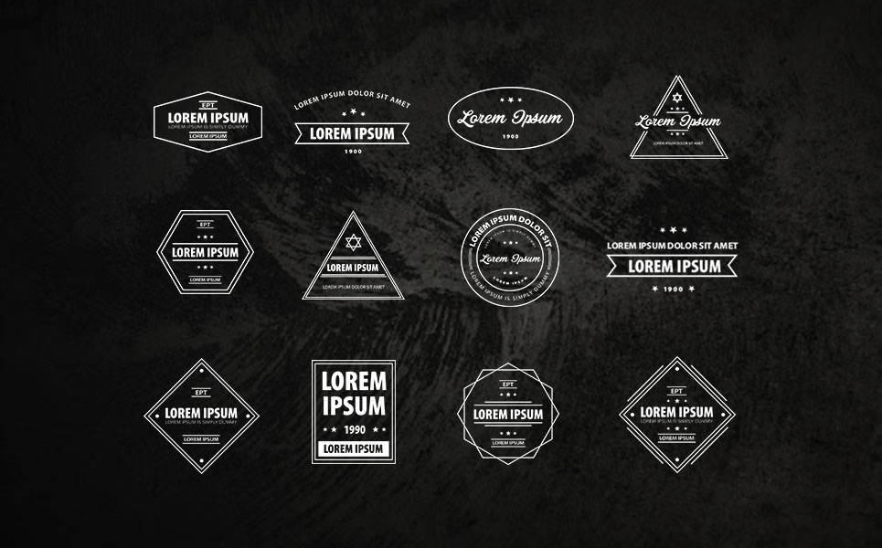 Download Шаблон логотипа "12 Typography Bundle Logo Template" / 12 Typography Bundle Logo Template - Шаблон логотипа на тему графика advertising agency badge business circle clean coffee design feminine graphicsd insignia label lawyer logo logos minimalist modern retro simple square