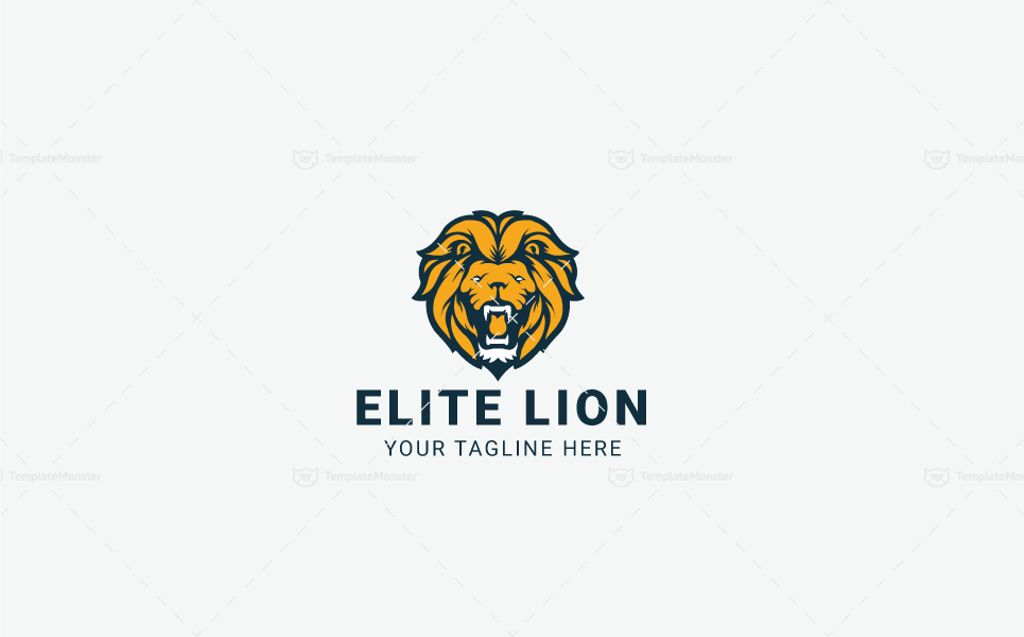 Download Шаблон логотипа "Elite Lion - Logo Template" / Elite Lion - Logo Template - Шаблон логотипа на тему графика animal business colorful consultant corporate digital finances financial firm funds investing investment king kingdom lion head logo majestic marketing media