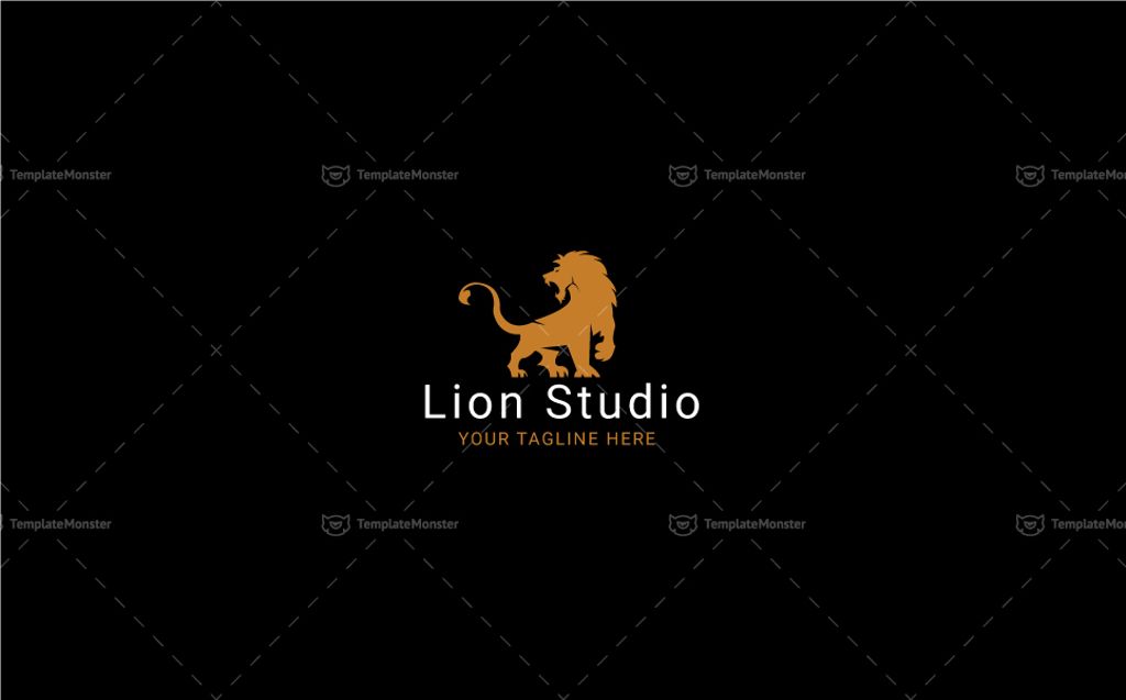 Download Шаблон логотипа "Lion Studio - Logo Template" / Lion Studio - Logo Template - Шаблон логотипа на тему графика animal business colorful consultant corporate digital finances financial firm funds investing investment king kingdom lion head logo majestic marketing media