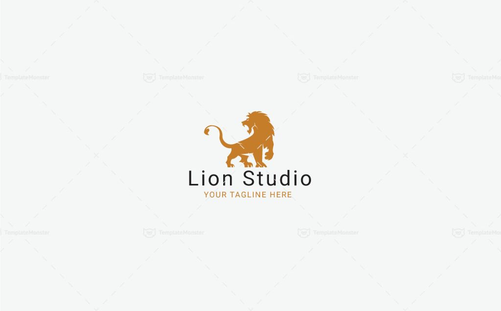 Download Шаблон логотипа "Lion Studio - Logo Template" / Lion Studio - Logo Template - Шаблон логотипа на тему графика animal business colorful consultant corporate digital finances financial firm funds investing investment king kingdom lion head logo majestic marketing media