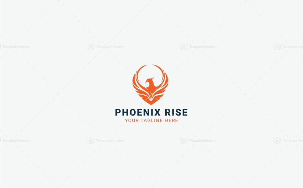 Download Шаблон логотипа "Phoenix Rise - Logo Template" / Phoenix Rise - Logo Template - Шаблон логотипа на тему графика bird brand branding business corporate creation creative creativity eagle fire identity immortality investment life longevity magic majestic mystical myth phenix