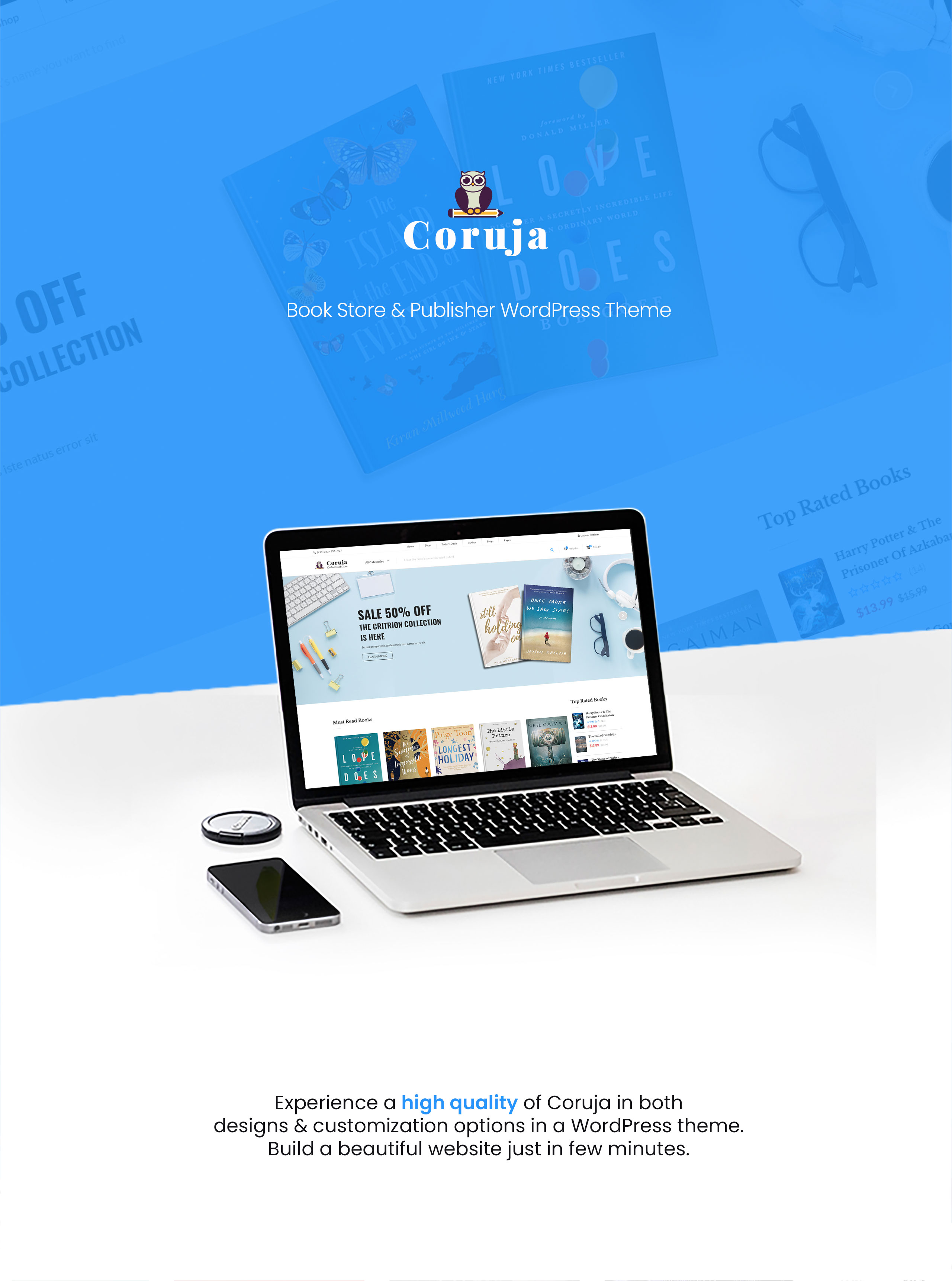 Coruja - Book Store & Publisher WooCommerce Theme