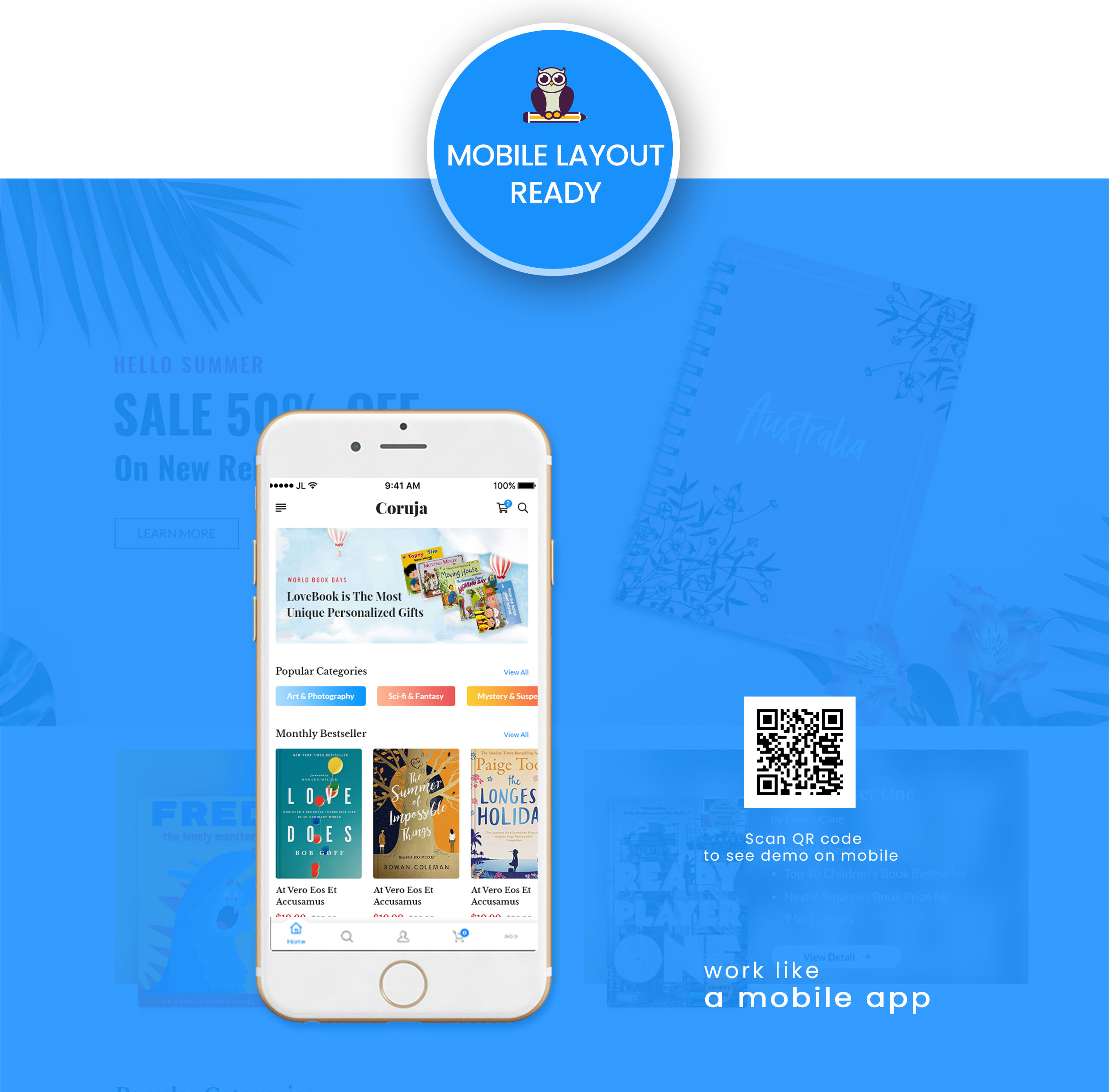 Coruja - Book Store & Publisher WooCommerce Theme