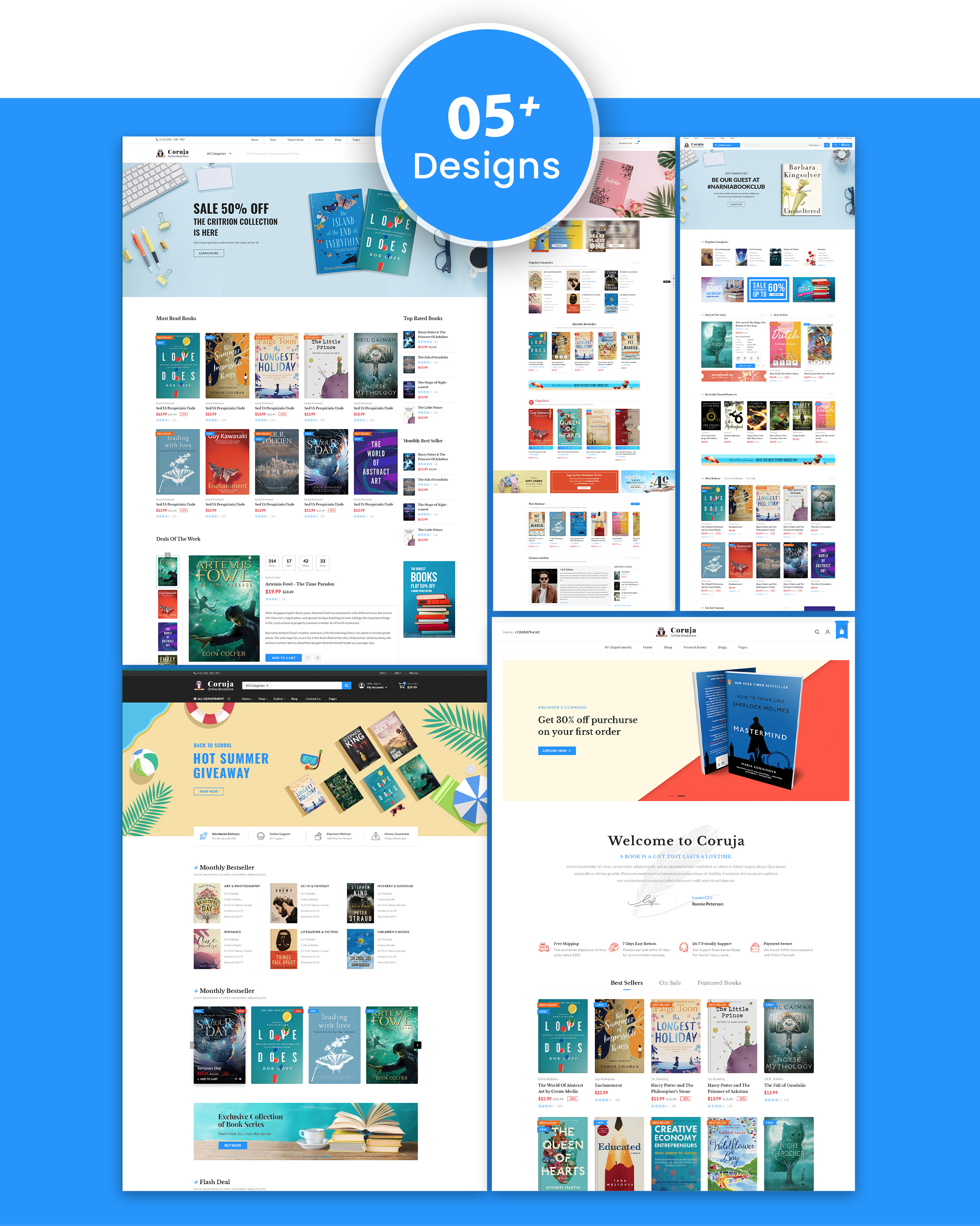 Coruja - Book Store & Publisher WooCommerce Theme