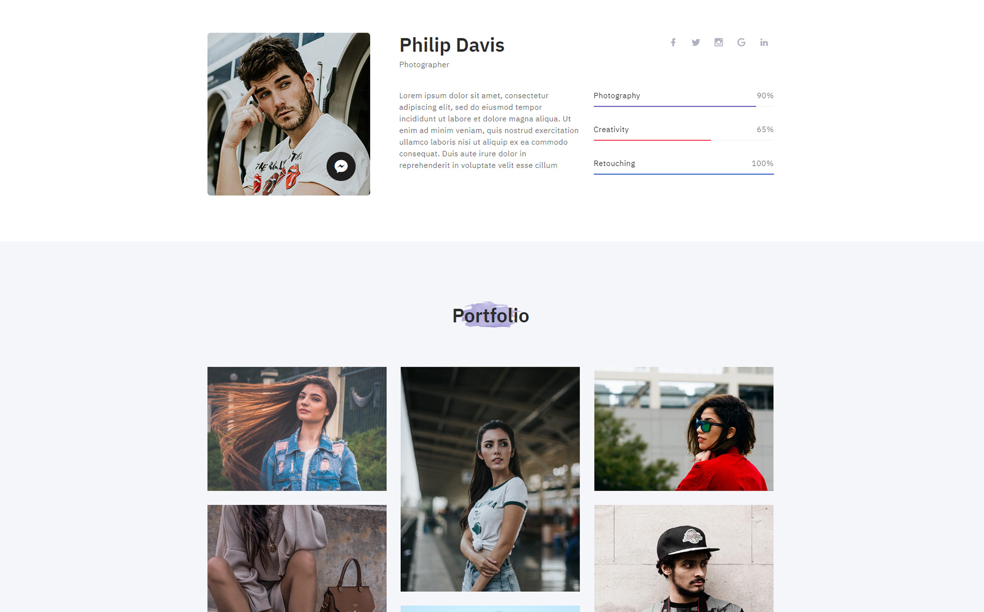 Free HTML Portfolio Template - Download Your Website