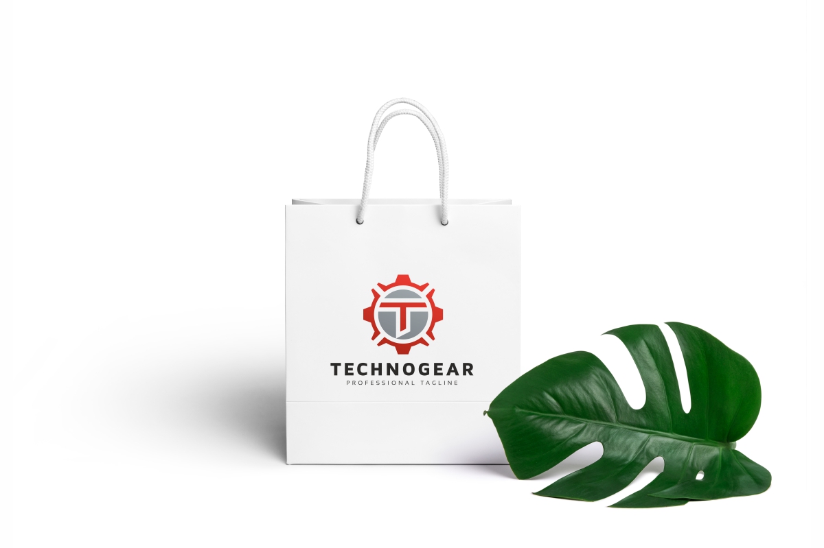 Download Шаблон логотипа "Technogear T Letter Logo Template" / Technogear T Letter Logo Template - Шаблон логотипа на тему графика agency black build business company developer development law lawyer letter logo name psd red round simple software stripe t theme
