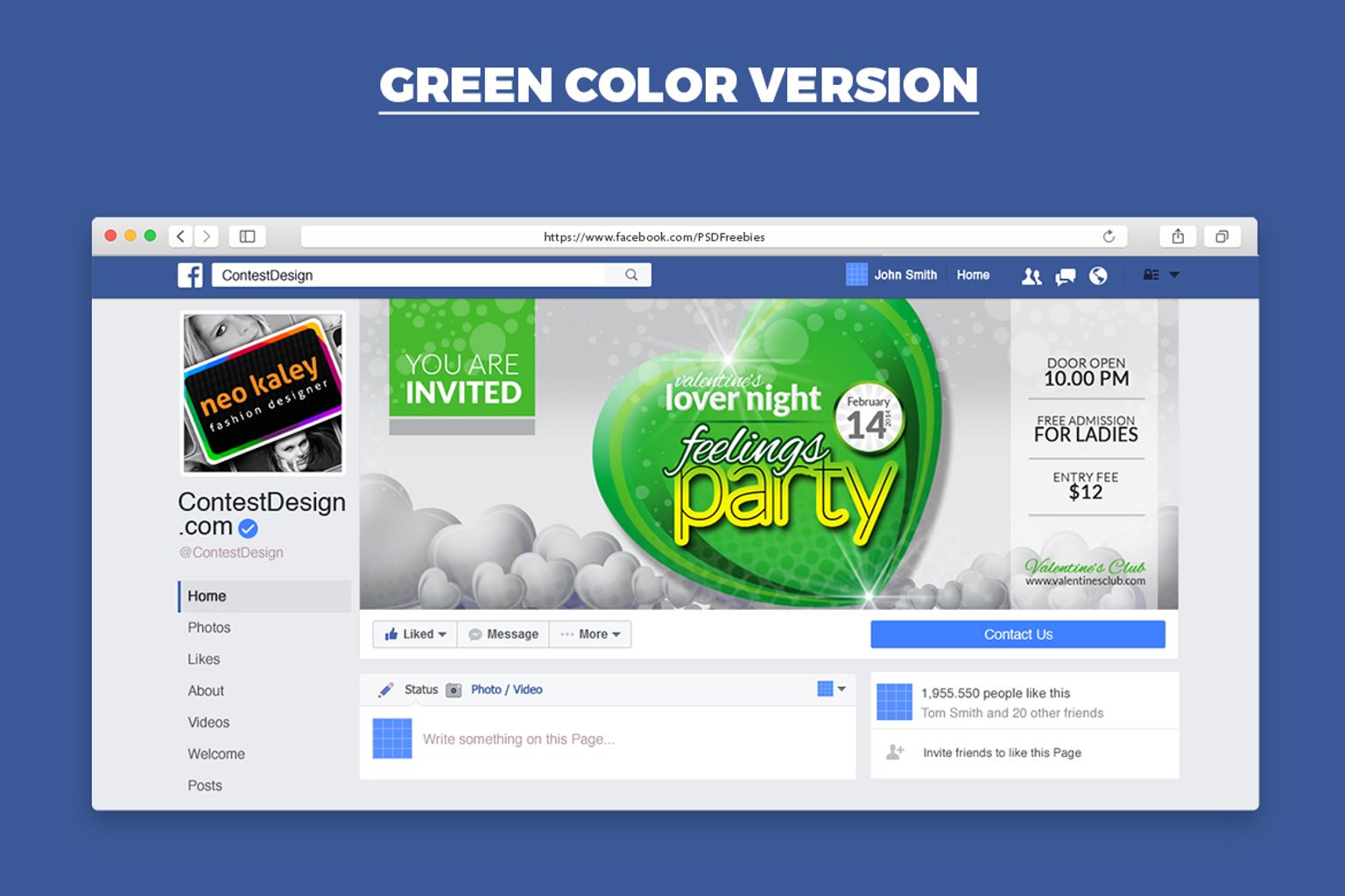 Download Шаблон для соцсетей "Valentine Party Event Night Club Facebook Timeline Cover Social Media Template" / Valentine Party Event Night Club Facebook Timeline Cover Social Media Template - Шаблон для соцсетей на тему графика valentine valentine&amp;acirc;&amp;euro;&amp;trade;s valentines day design feb 14 february 2018 love of lovers 14th party template facebook cover timeline ad banner