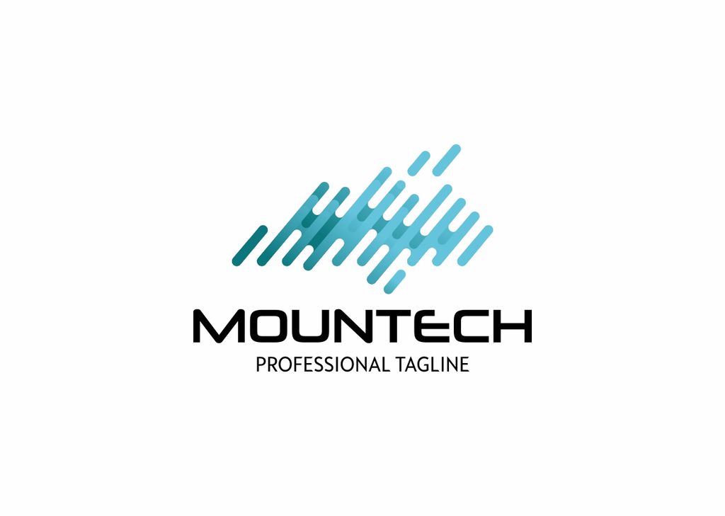 Download Шаблон логотипа "Mountech - Logo Template" / Mountech - Logo Template - Шаблон логотипа на тему графика 3d abstract accounting agency app application architecture business colorful construction corporate creative design geometric identity letter logo m marketing software