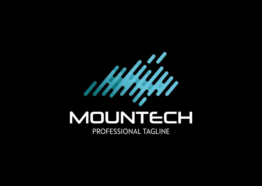 Download Шаблон логотипа "Mountech - Logo Template" / Mountech - Logo Template - Шаблон логотипа на тему графика 3d abstract accounting agency app application architecture business colorful construction corporate creative design geometric identity letter logo m marketing software