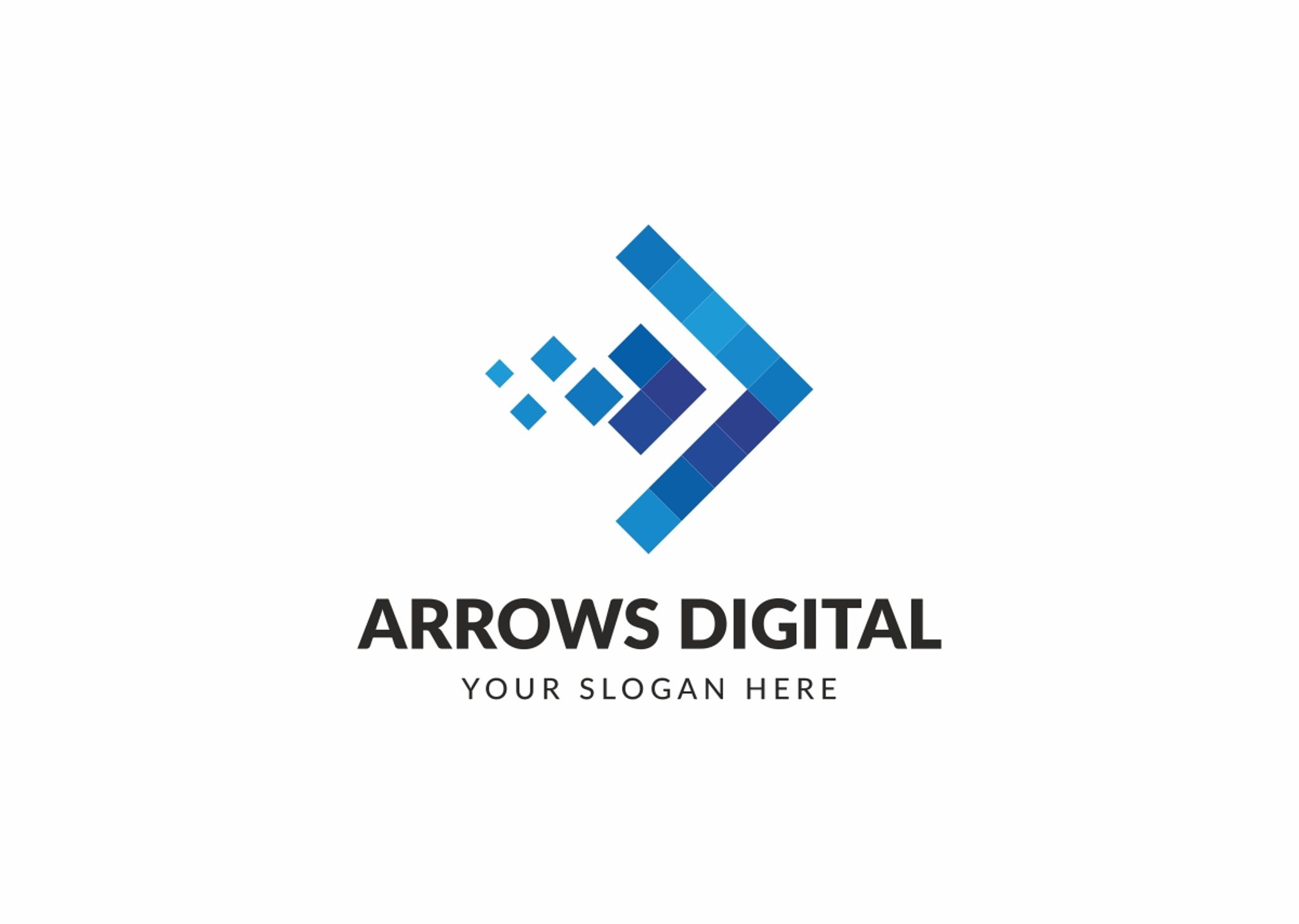 Download Шаблон логотипа "Arrows Digital - Logo Template" / Arrows Digital - Logo Template - Шаблон логотипа на тему графика advance agressive arrow bike car communication computer deliver dolphin double economy forward front future high leading modern music next racing