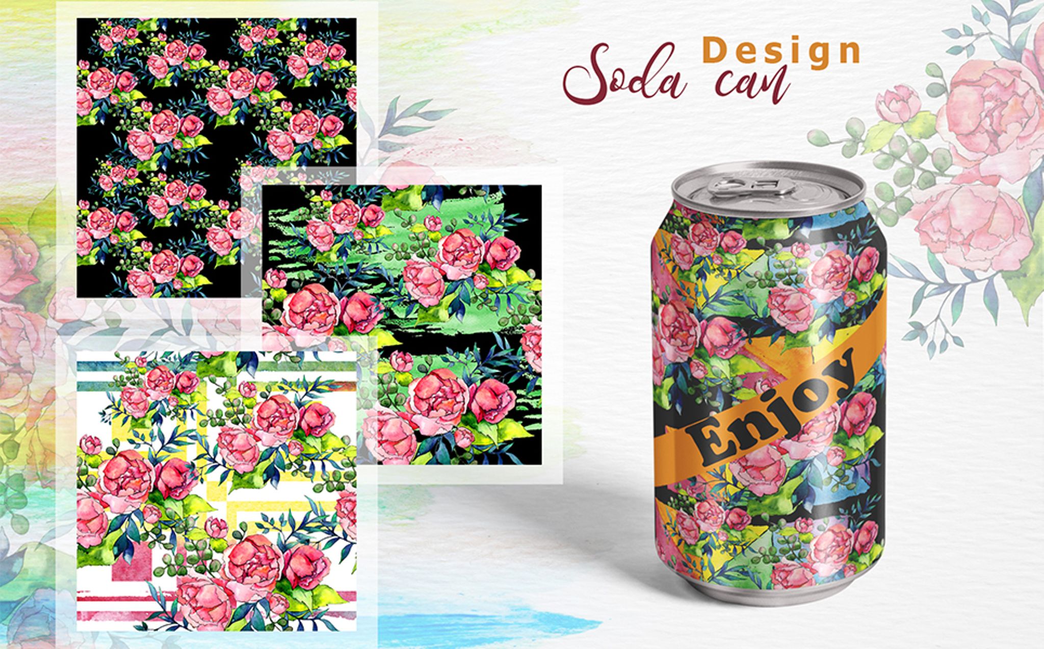 Download Акварельный бандл иллюстраций весенних букетов / Spring Bouquet &  Watercolor Fower - - Illustration - Иллюстрация на тему графика watercolor illustration bouquet drawing background textile colorful fashion drawn vintage paint leaf plant peony seasonal deciduous foliage flower sprout stem