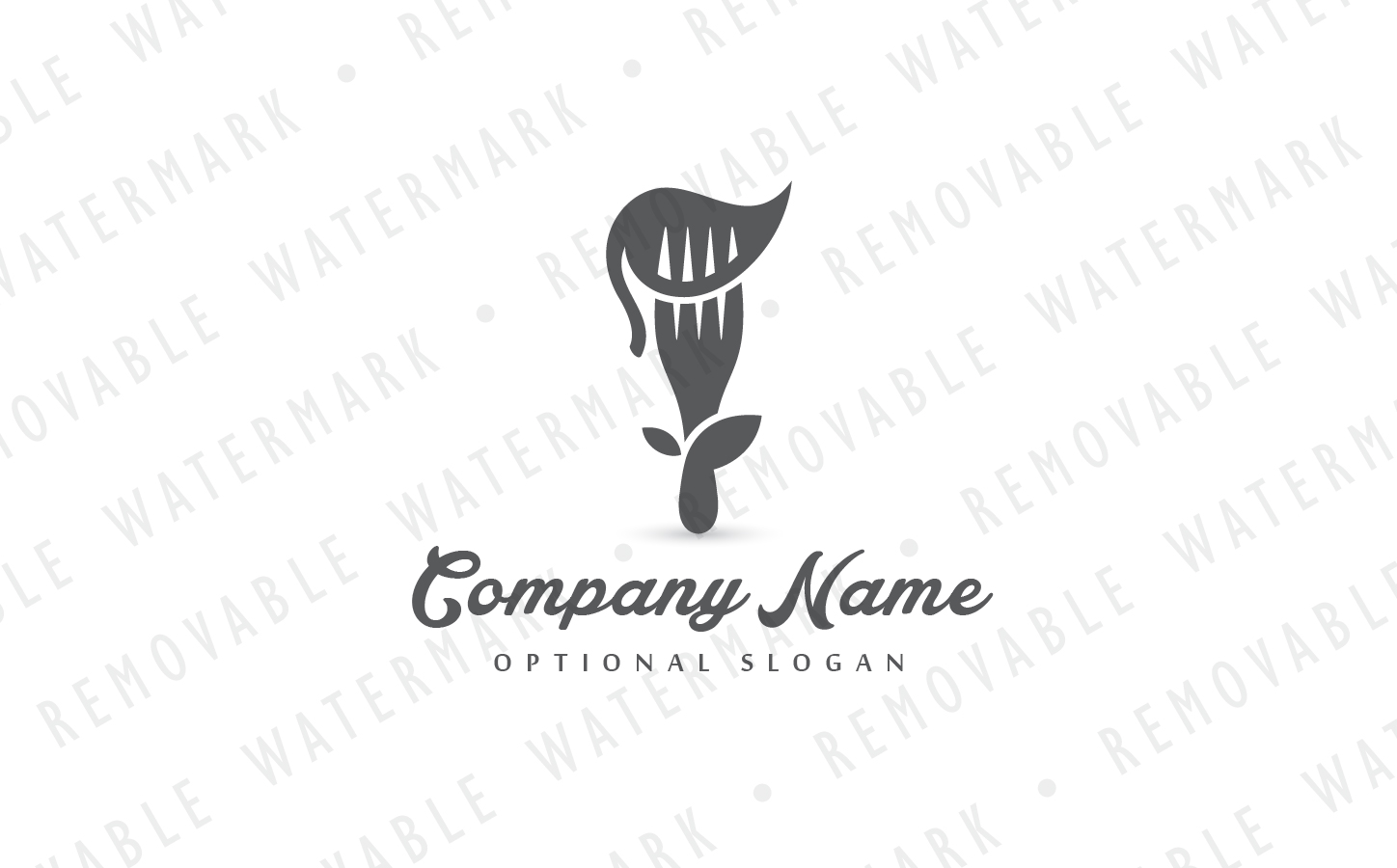 Download Шаблон логотипа "Vegetarian Food - Logo Template" / Vegetarian Food - Logo Template - Шаблон логотипа на тему графика simple green plant restaurant leaf food healthy diet fork meal eat cook nutrition vegetarian vegan organic vitamin logo design template