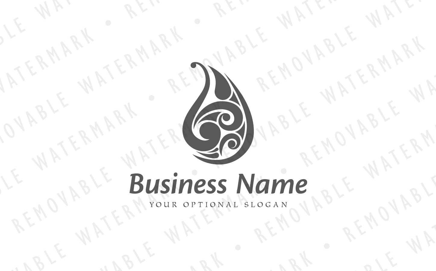 Download Шаблон логотипа "Tribal Water Drop - Logo Template" / Tribal Water Drop - Logo Template - Шаблон логотипа на тему графика wave ocean water tribal spa drop hawaii 4 ornament sea beach surfing tropical tidal logo design template beauty jewelry art