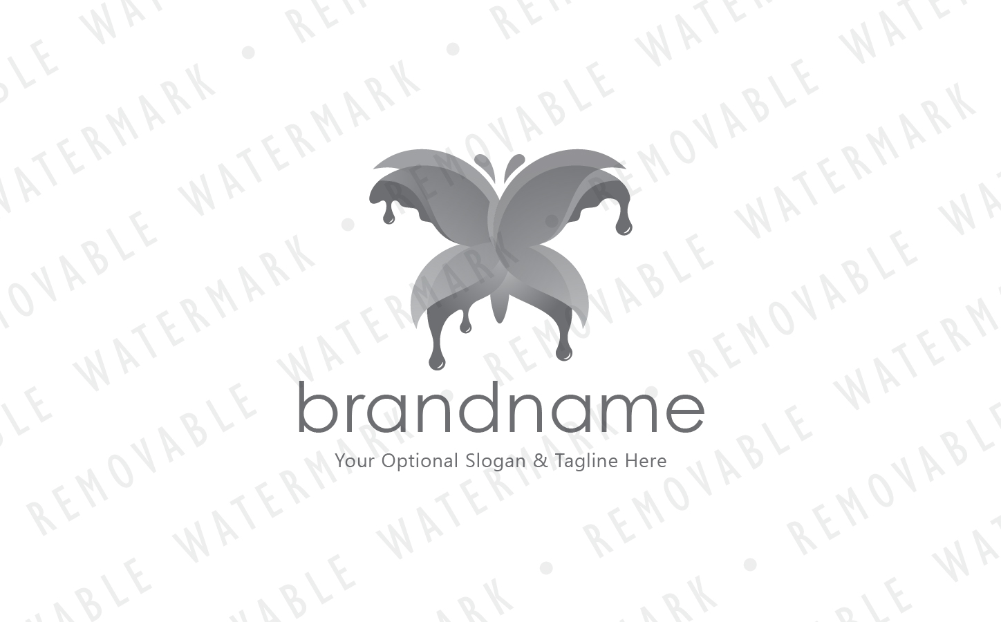 Download Шаблон логотипа "Butterfly Paint - Logo Template" / Butterfly Paint - Logo Template - Шаблон логотипа на тему графика paint colorful spectrum rainbow butterfly drop abstract elegant beauty art print ink press liquid wings logo design template tattoo artist