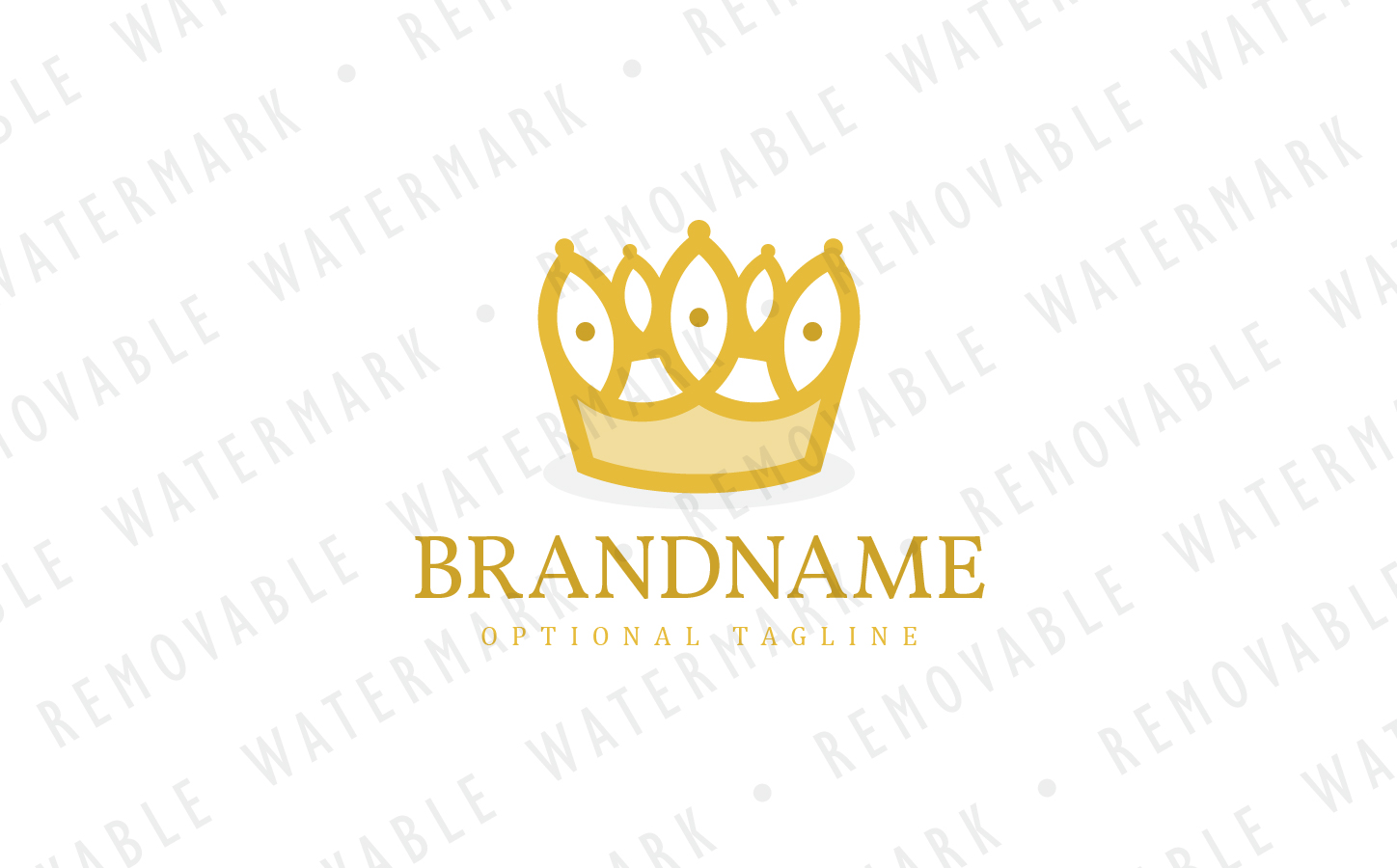 Download Шаблон логотипа "Royal Crown - Logo Template" / Royal Crown - Logo Template - Шаблон логотипа на тему графика royal connection luxury golden triple loop christian crown kingdom king leadership holy jewel logo design template jewelry treature finance wealth