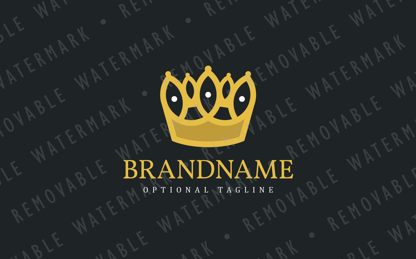 Download Шаблон логотипа "Royal Crown - Logo Template" / Royal Crown - Logo Template - Шаблон логотипа на тему графика royal connection luxury golden triple loop christian crown kingdom king leadership holy jewel logo design template jewelry treature finance wealth