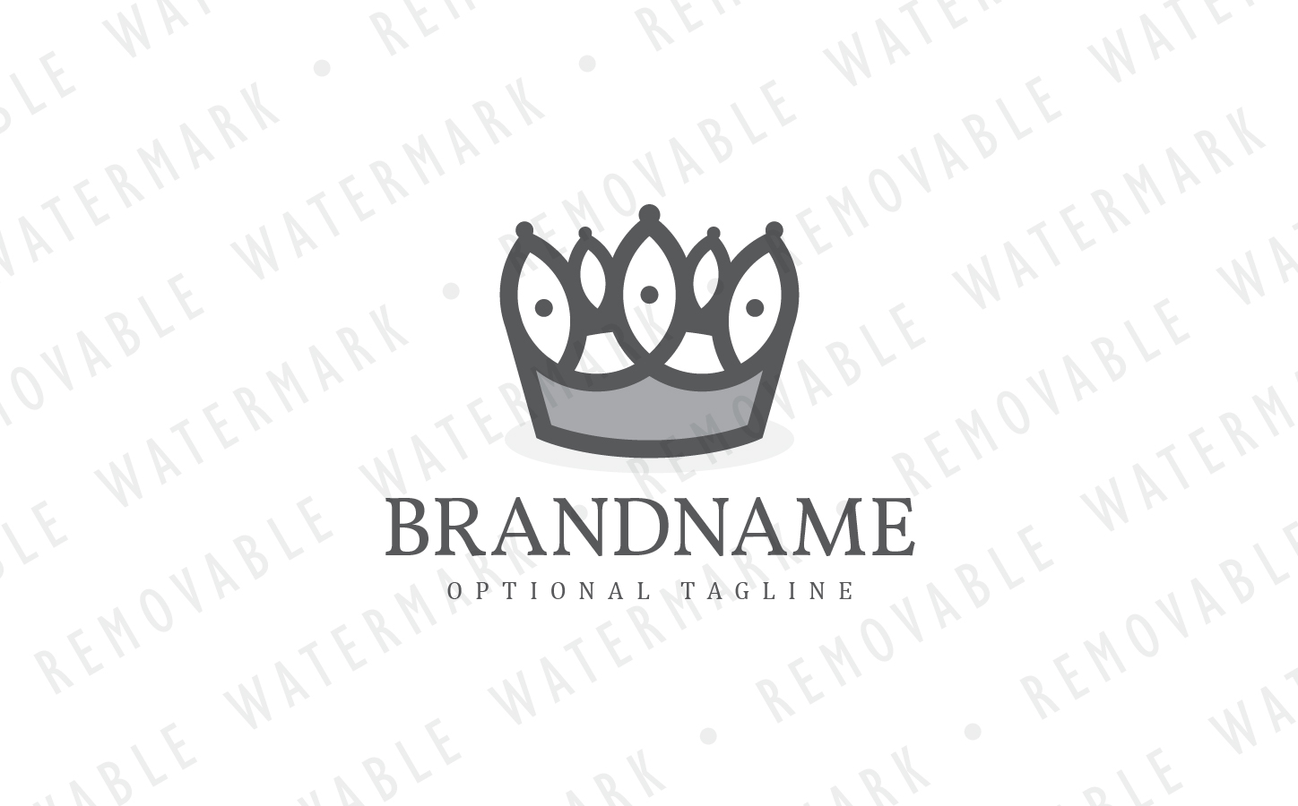 Download Шаблон логотипа "Royal Crown - Logo Template" / Royal Crown - Logo Template - Шаблон логотипа на тему графика royal connection luxury golden triple loop christian crown kingdom king leadership holy jewel logo design template jewelry treature finance wealth