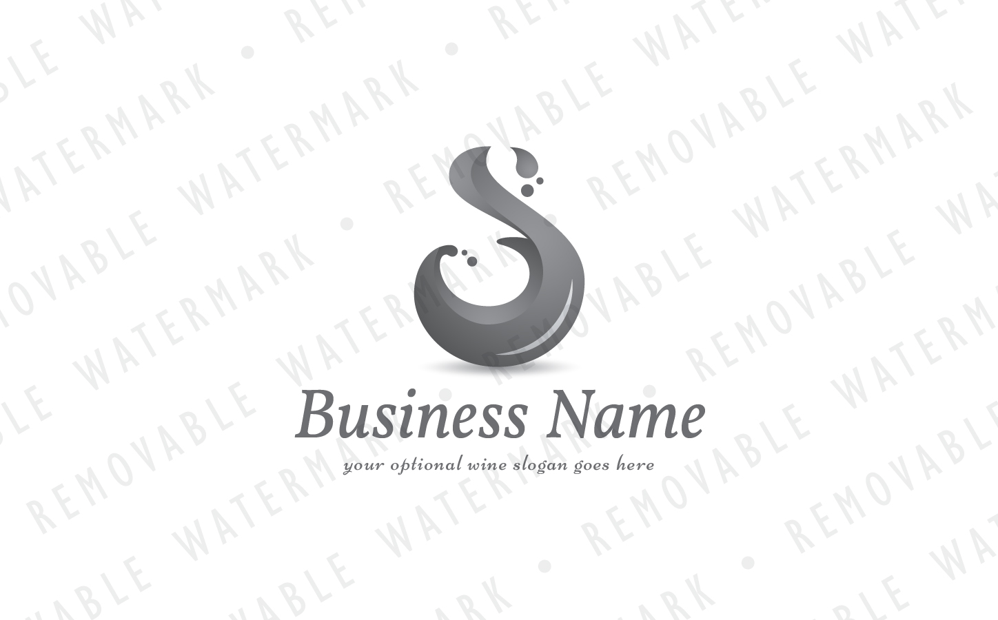 Download Шаблон логотипа "S Wine Splash - Logo Template" / S Wine Splash - Logo Template - Шаблон логотипа на тему графика wine water liquid fluid splash wave restaurant spa letter s creative droplet energy flow stream winery logo design template blood