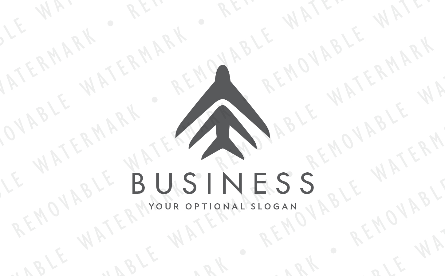 Download Шаблон логотипа "Shared Travel - Logo Template" / Shared Travel - Logo Template - Шаблон логотипа на тему графика simple plane travel fast air aircraft airplane airport sky flight wings transport shared destination airlines avionics logo design template arrow