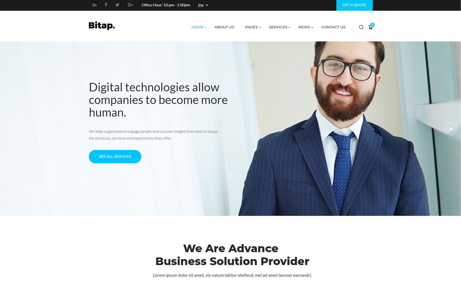 Bitap Website Template