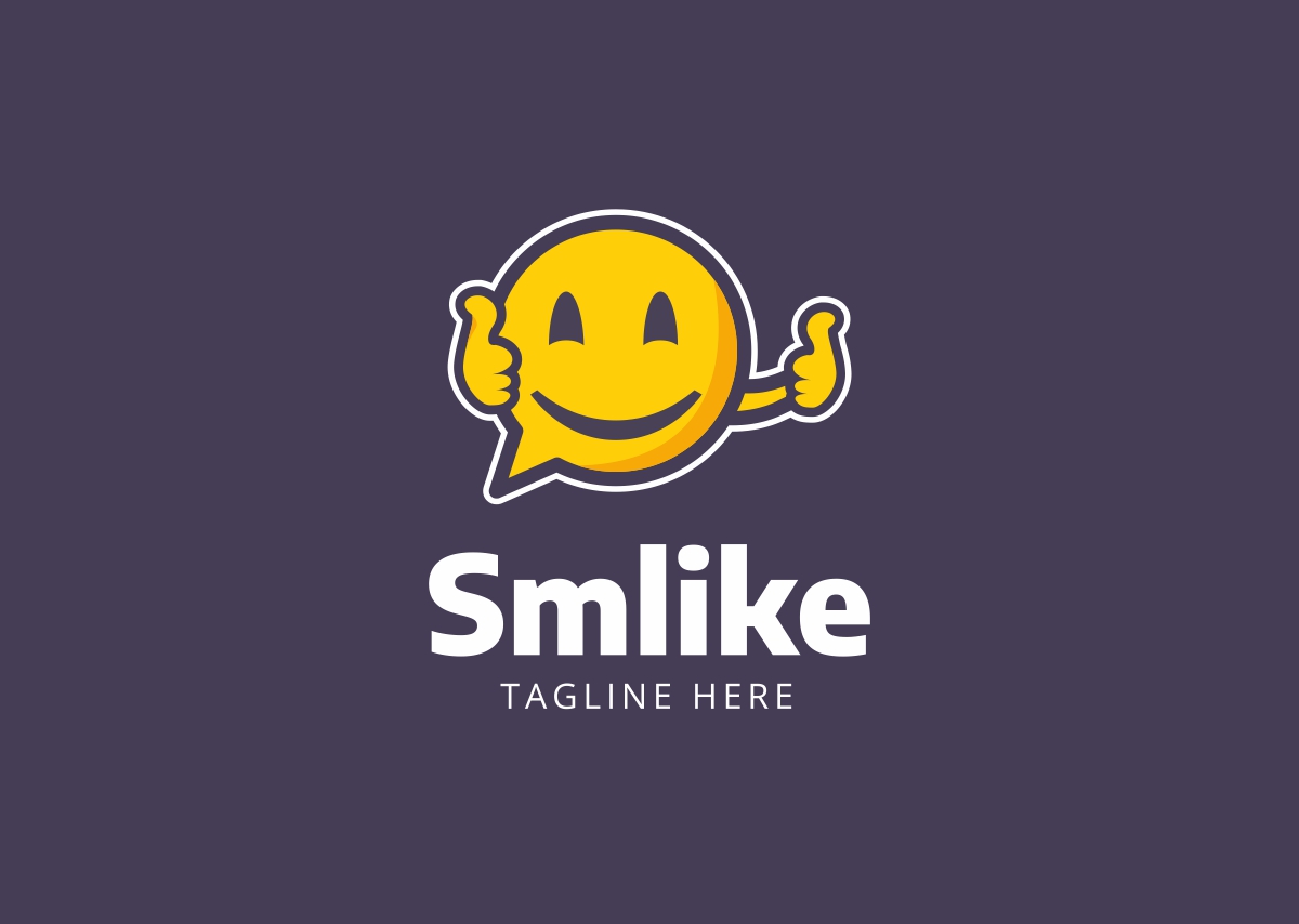 Download Шаблон логотипа "Smile Like - Logo Template" / Smile Like - Logo Template - Шаблон логотипа на тему графика logo smile vector like face icon illustration happy emoji funny emoticon sign symbol cute set character emotion cartoon expression white