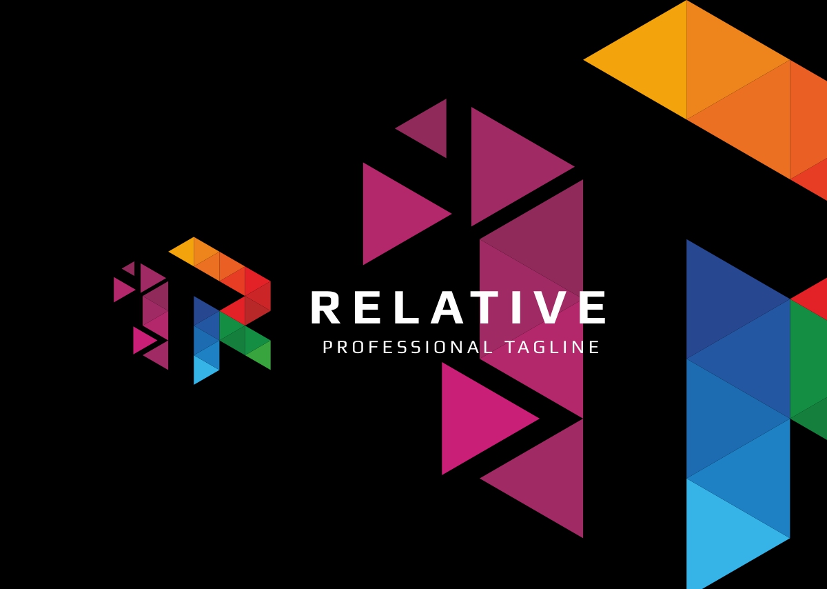 Download Шаблон логотипа "Relative - R Letter Logo Template" / Relative - R Letter Logo Template - Шаблон логотипа на тему графика r logo letter design icon business abstract polygon modern alphabet vector template colorful symbol element creative font company corporate identity