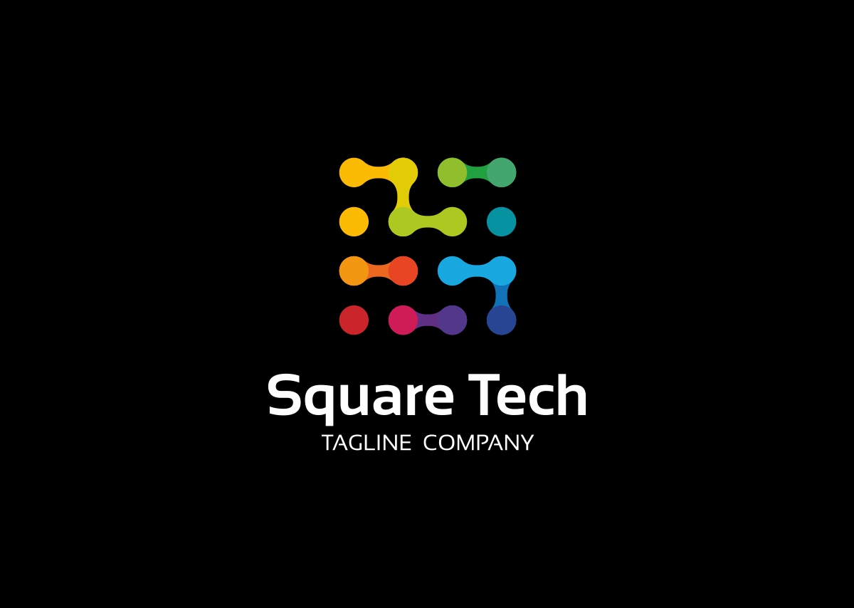Download Шаблон логотипа "Square Technology - Logo Template" / Square Technology - Logo Template - Шаблон логотипа на тему графика cube databox internet programming software square technology agency colored colored cube colorful logo technology digital digital geometric geometry hexagonal letter