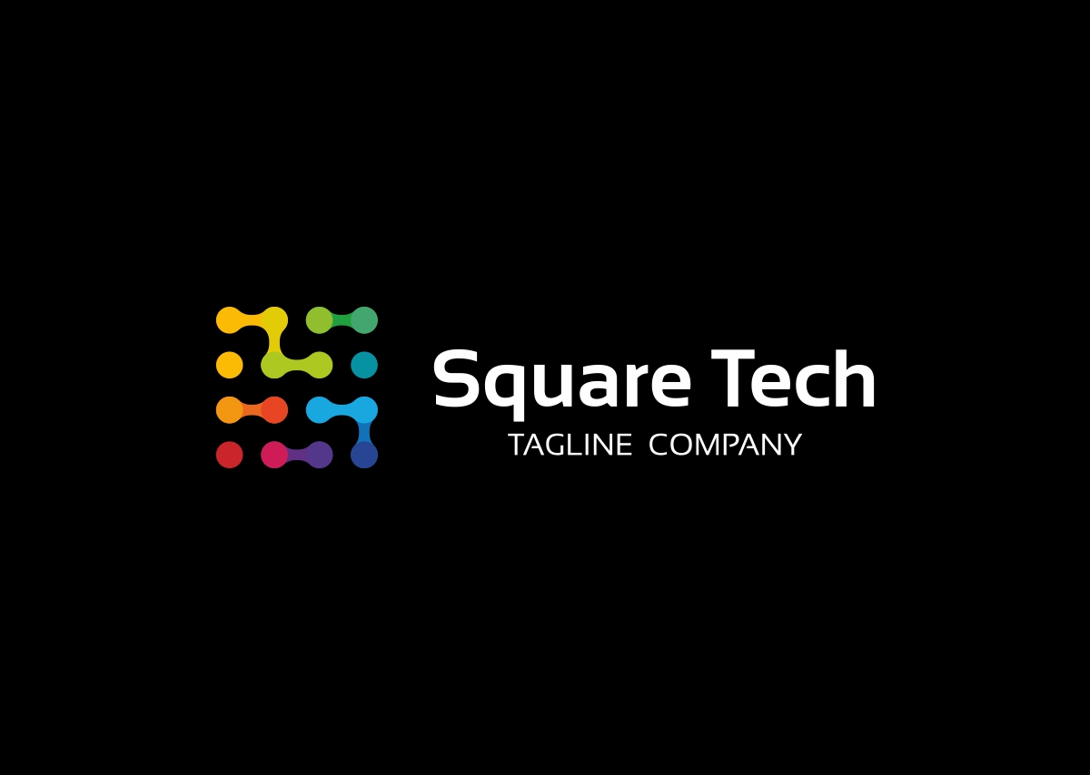 Download Шаблон логотипа "Square Technology - Logo Template" / Square Technology - Logo Template - Шаблон логотипа на тему графика cube databox internet programming software square technology agency colored colored cube colorful logo technology digital digital geometric geometry hexagonal letter