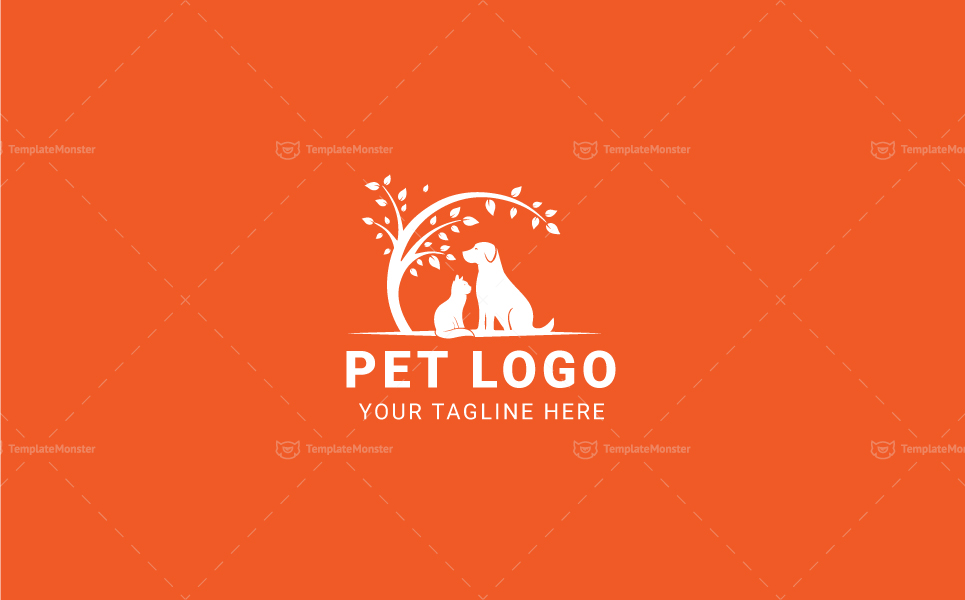 Download Шаблон логотипа "Pet Design - Logo Template" / Pet Design - Logo Template - Шаблон логотипа на тему графика animal brand branding cat clean company logo corporate creative dog icon identity symbol template logos modern pet animals professional simple