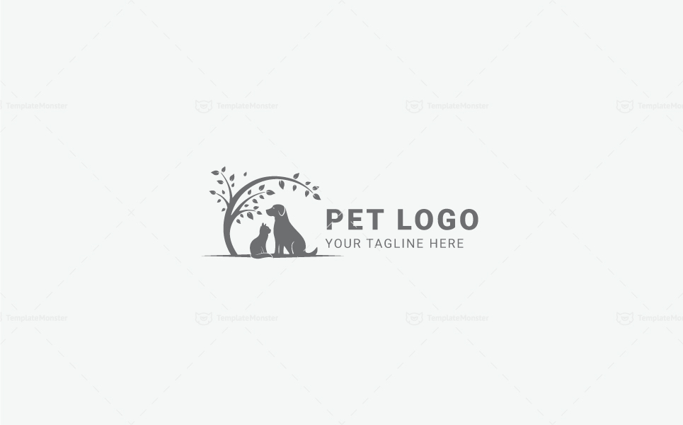 Download Шаблон логотипа "Pet Design - Logo Template" / Pet Design - Logo Template - Шаблон логотипа на тему графика animal brand branding cat clean company logo corporate creative dog icon identity symbol template logos modern pet animals professional simple