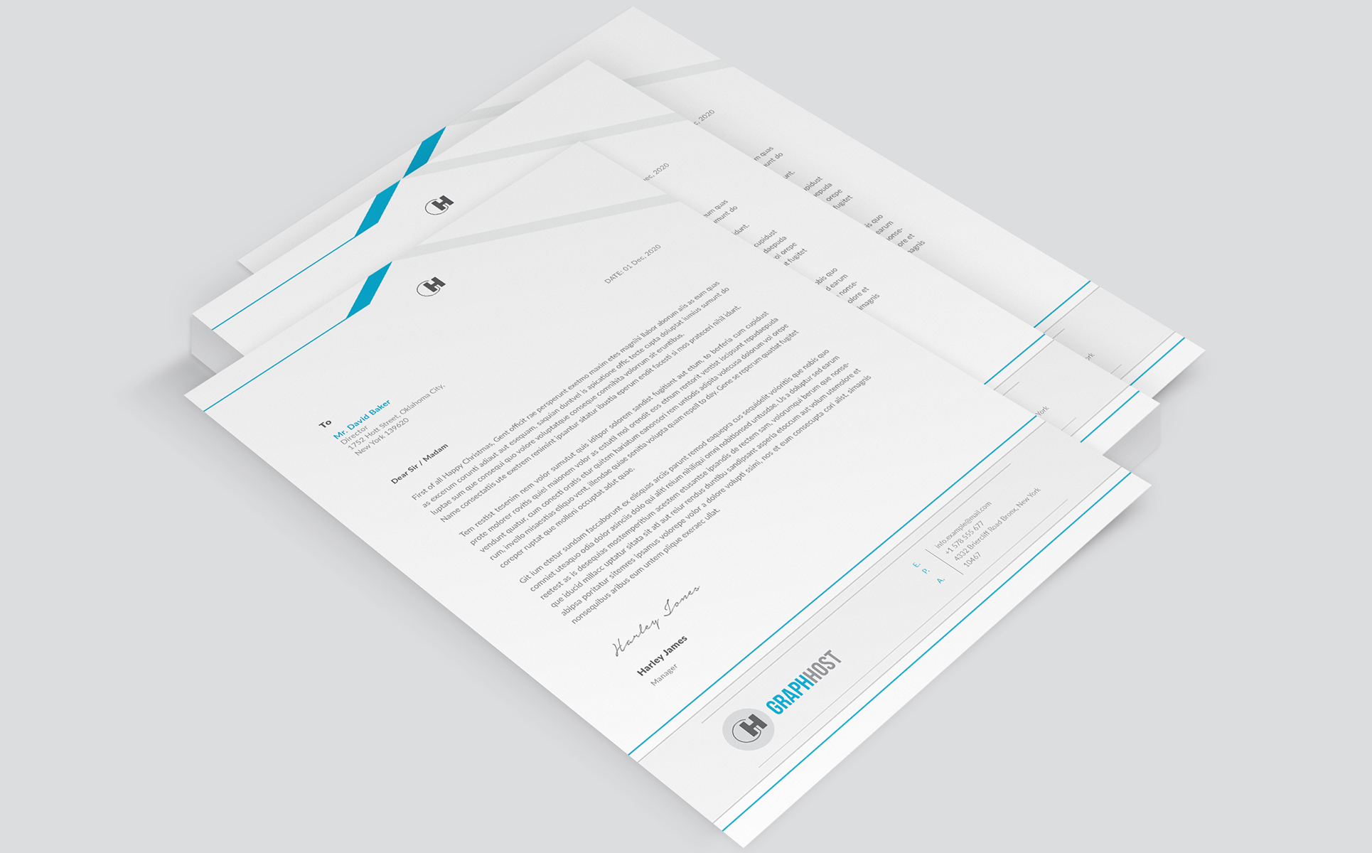 Download Фирменный стиль "Letterhead - - Corporate Identity Template" / Letterhead - - Corporate Identity Template - Фирменный стиль на тему графика letterhead corporate identity business minimal multipurpose multiple professional modern simple clean worddoc office templates elegant creative print template agency layout