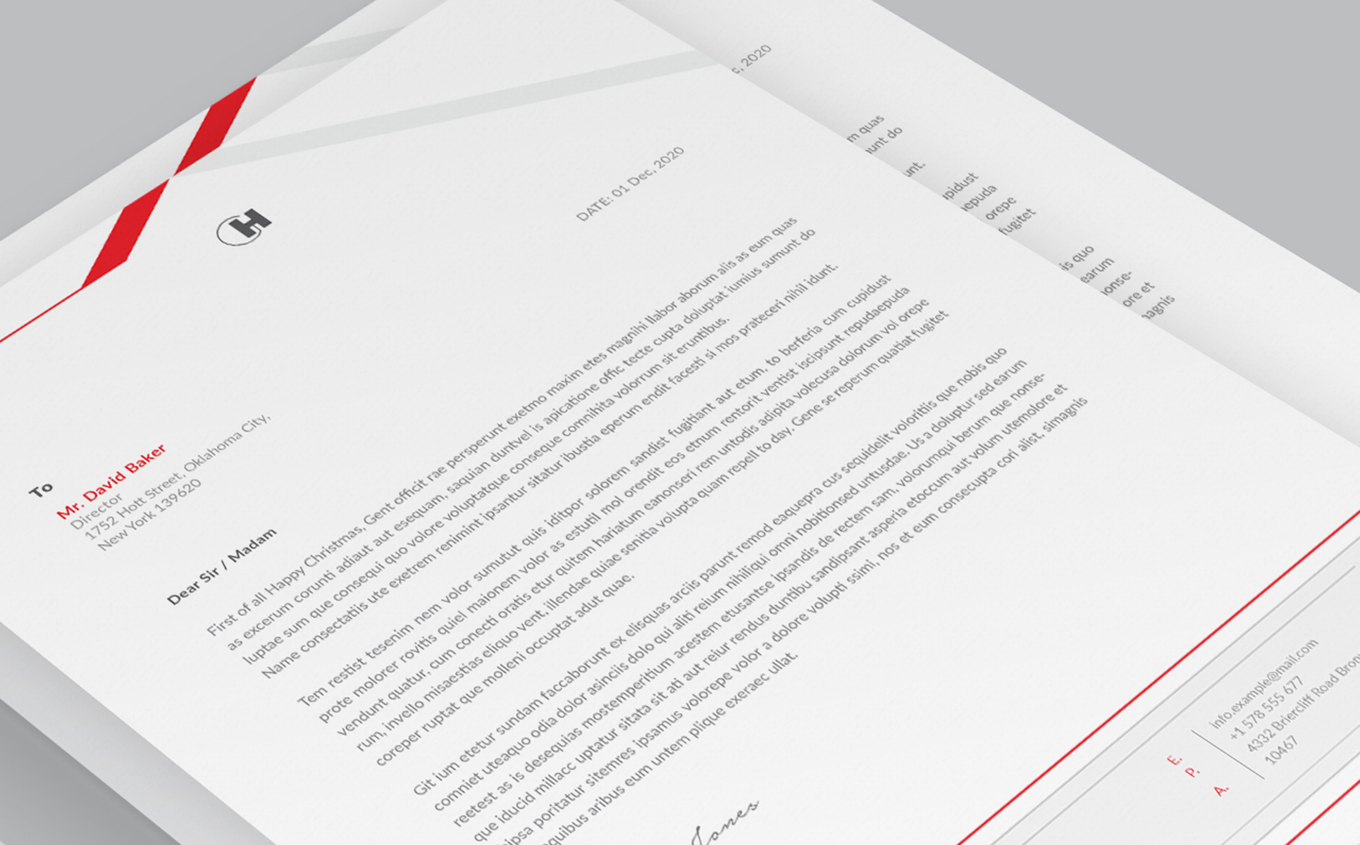 Download Фирменный стиль "Letterhead - - Corporate Identity Template" / Letterhead - - Corporate Identity Template - Фирменный стиль на тему графика letterhead corporate identity business minimal multipurpose multiple professional modern simple clean worddoc office templates elegant creative print template agency layout