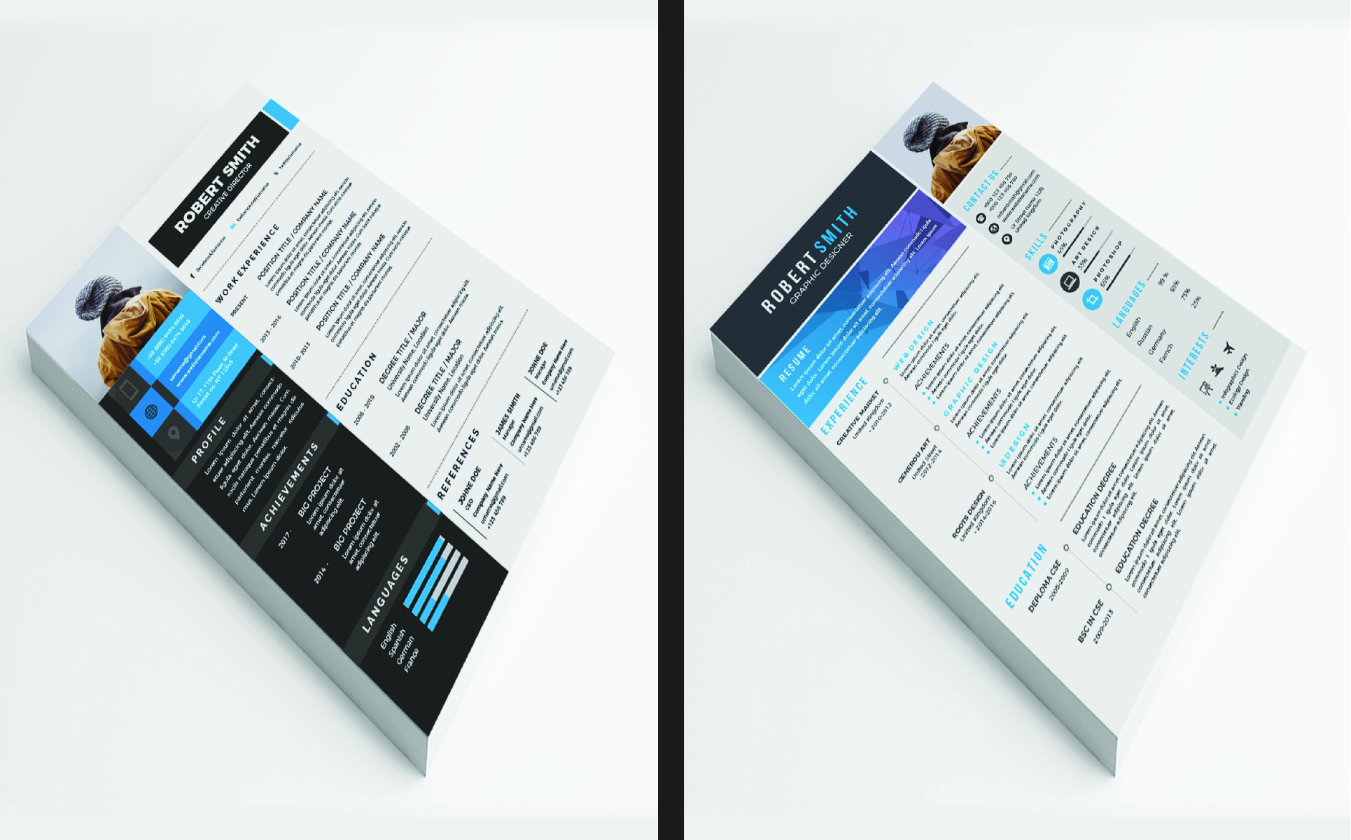 Download Мега бандл резюме / Compact Mega Resume Template - Резюме на тему графика resume a4 business card clean cover letter creative curriculum vitae cv design doc docx editable employment illustrator best modern stationary