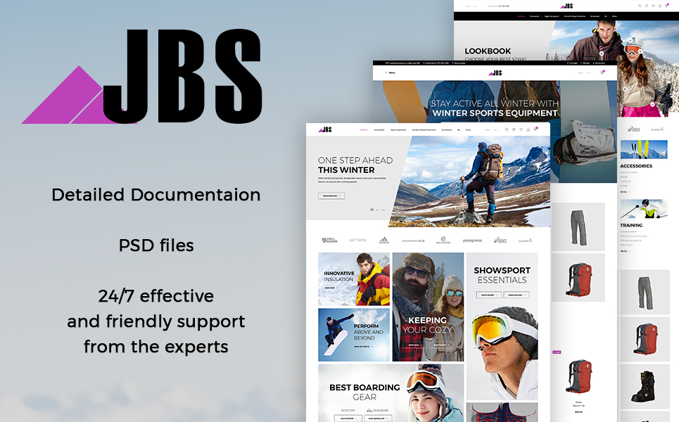 JBS - Winter Sports Equipment PrestaShop Theme